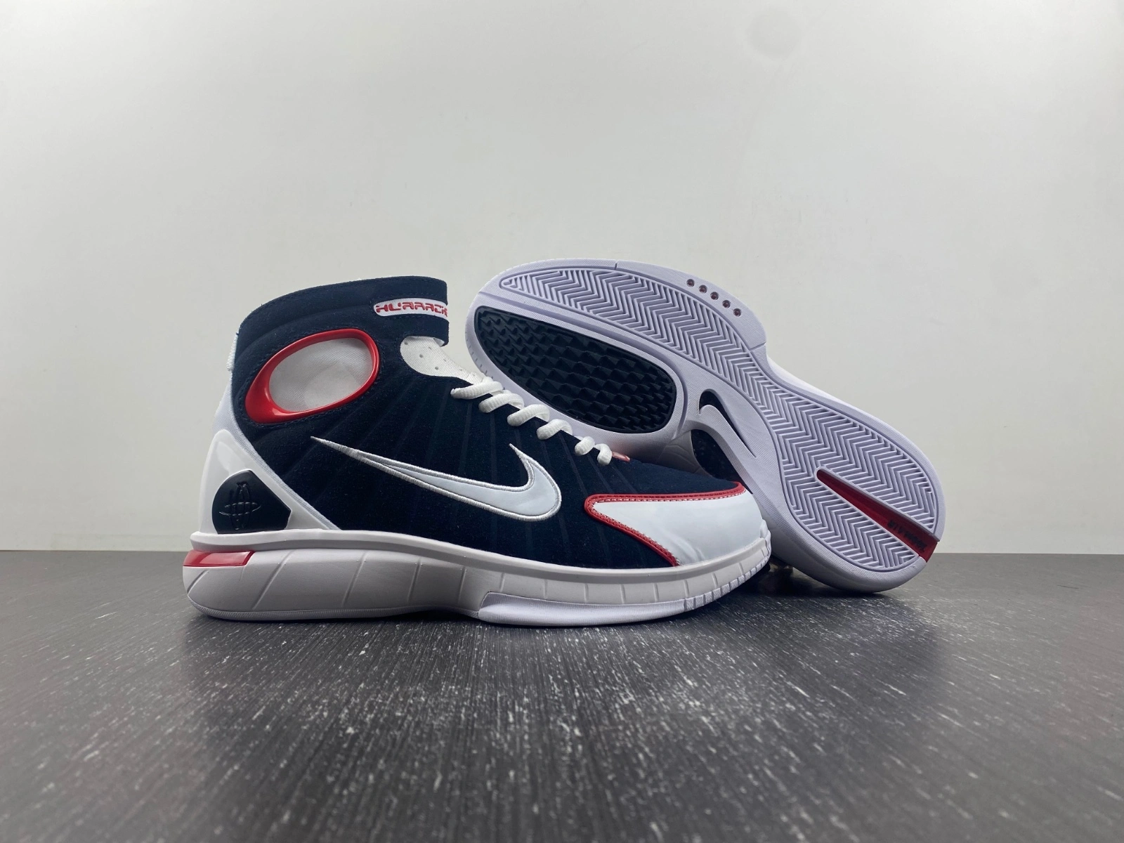 Compact Air Zoom Huarache 2K4 Navy White Red 308475- 1057