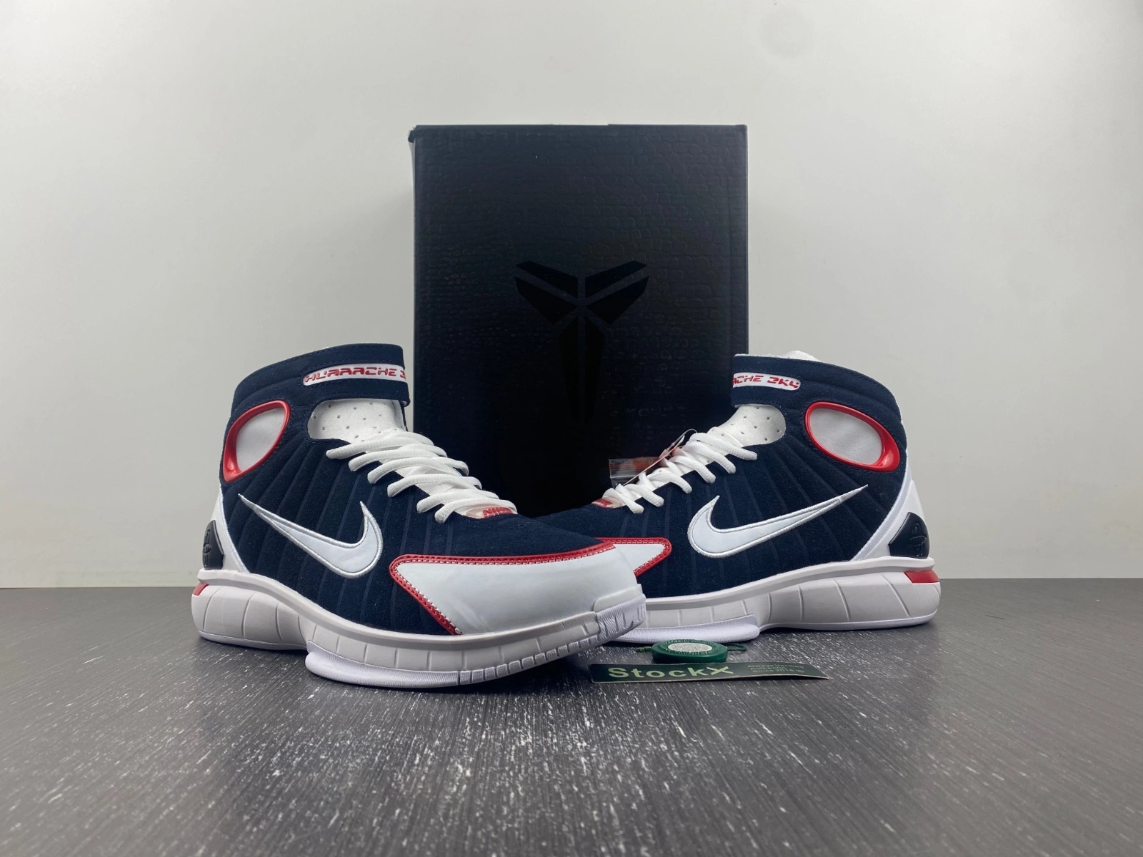Compact Air Zoom Huarache 2K4 Navy White Red 308475- 1057