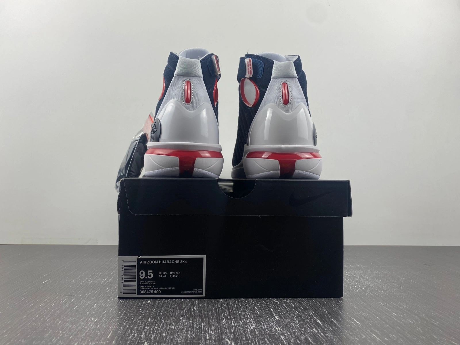 Compact Air Zoom Huarache 2K4 Navy White Red 308475- 1057