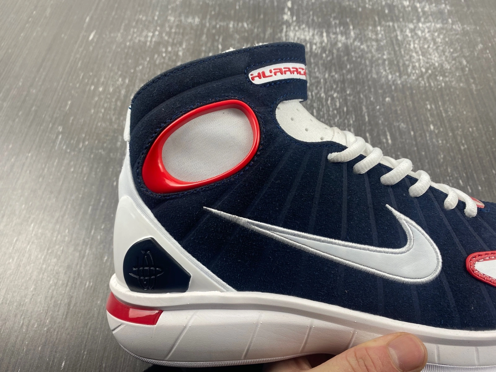 Compact Air Zoom Huarache 2K4 Navy White Red 308475- 1057