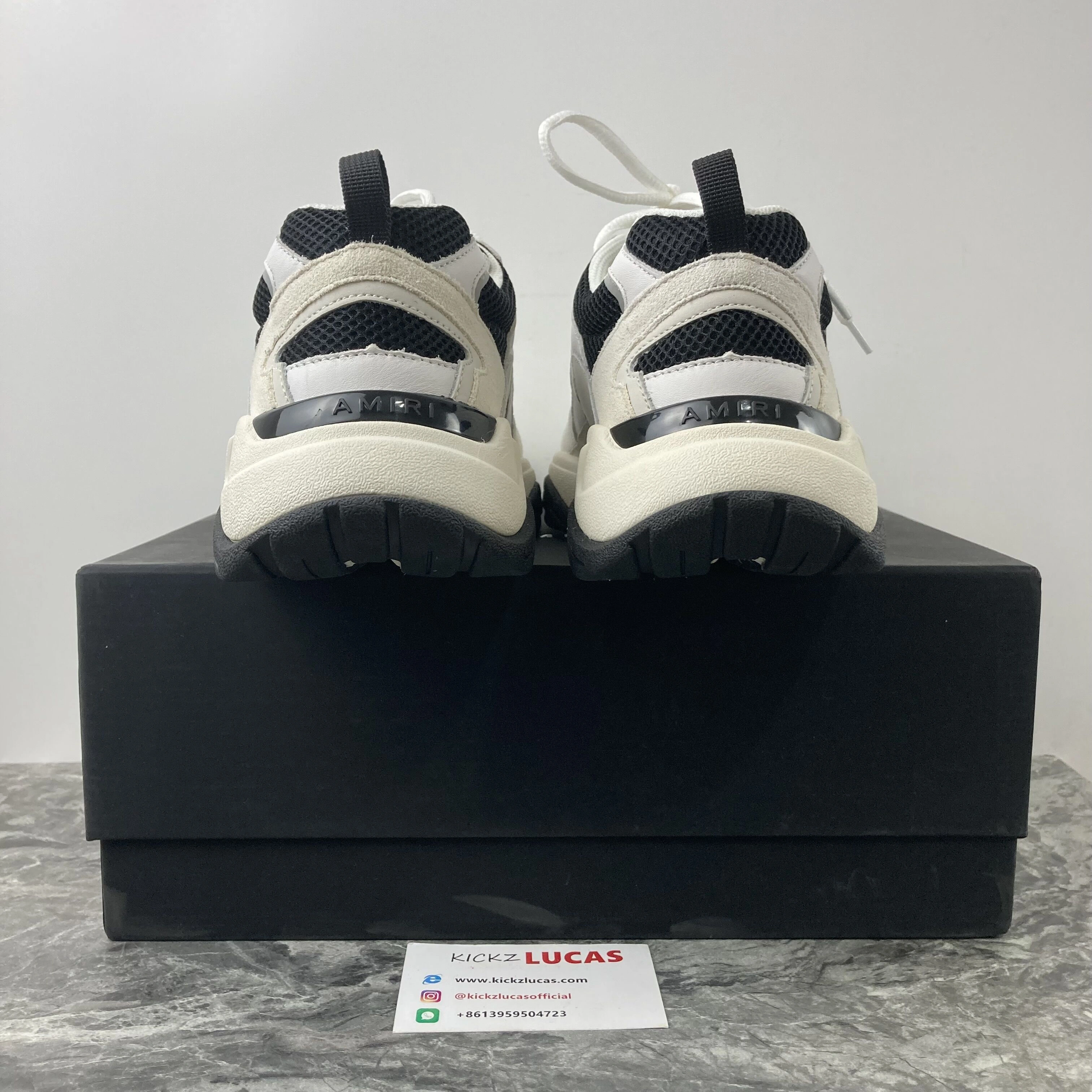 ZipUp A*miri Bone Runner White Black MFS001- 7048