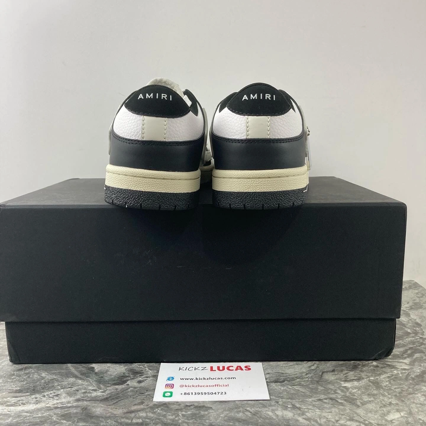 A*miri Skel Top Low Black White NewStyle 7047