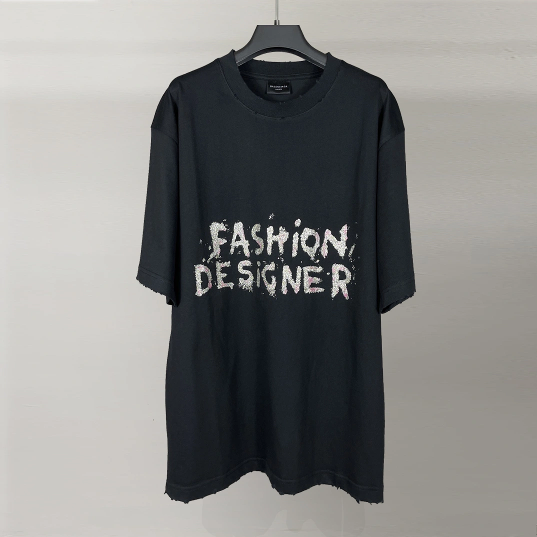 B*alenciag T-shirt Top Quality KOF 20250420- Stretchable 9816