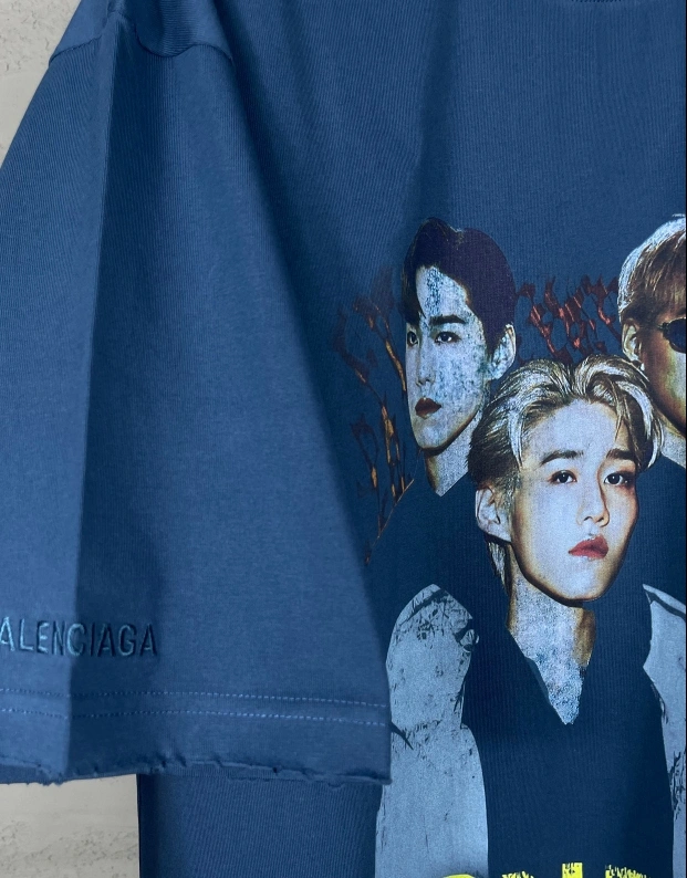 B*alenciag T-shirt Top Quality KOF 20250420- ComfortFit 9804