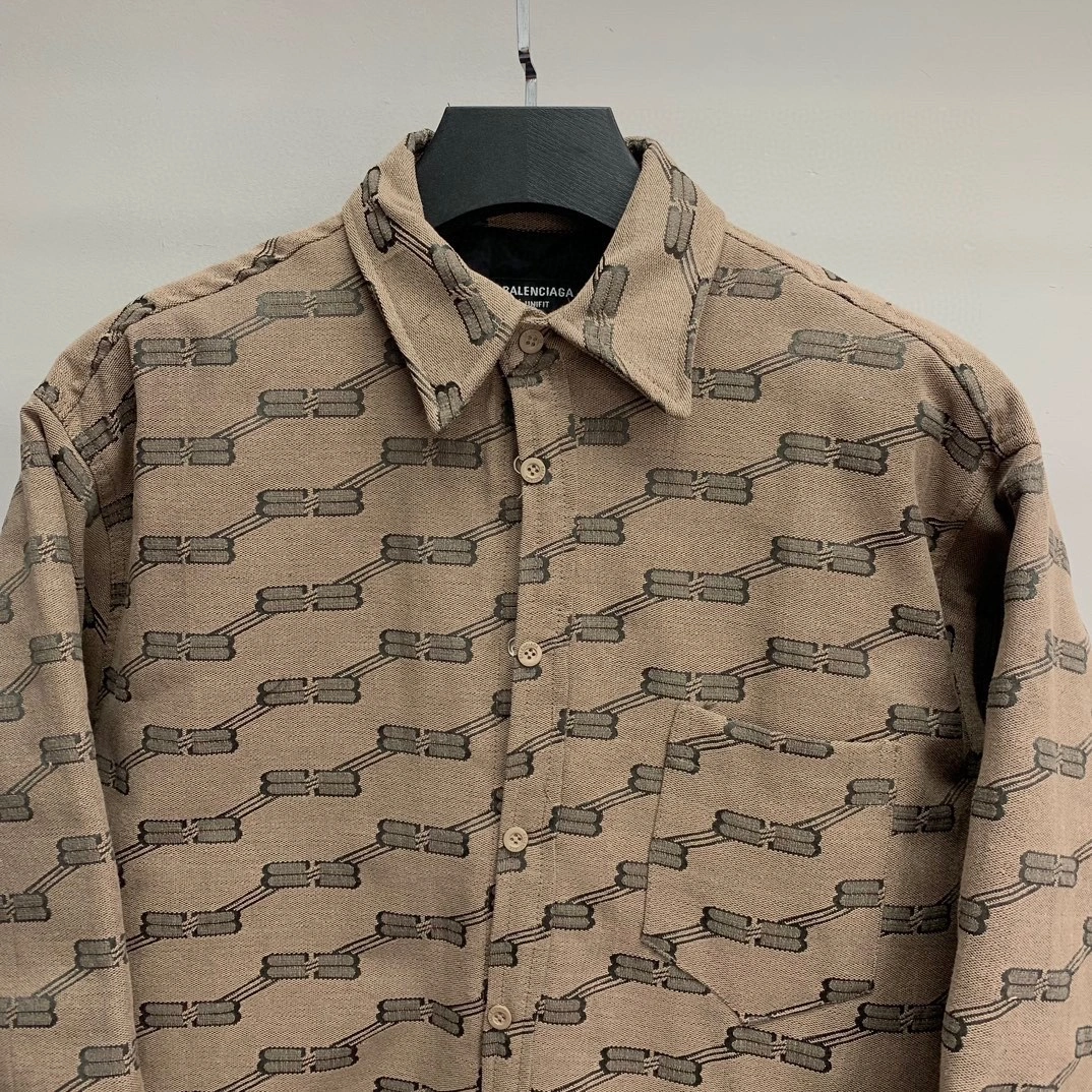 OnTrend B*alenciag shirt Top Quality KOF 20250420- 9867