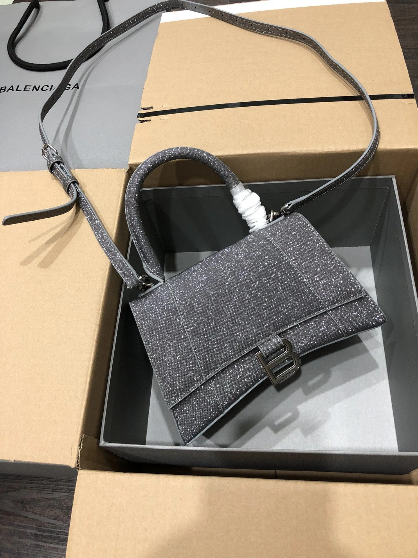 SmoothTexture B*alenciaga Crossbody bag Top Quality HT 20231017-100 31*20* 9060