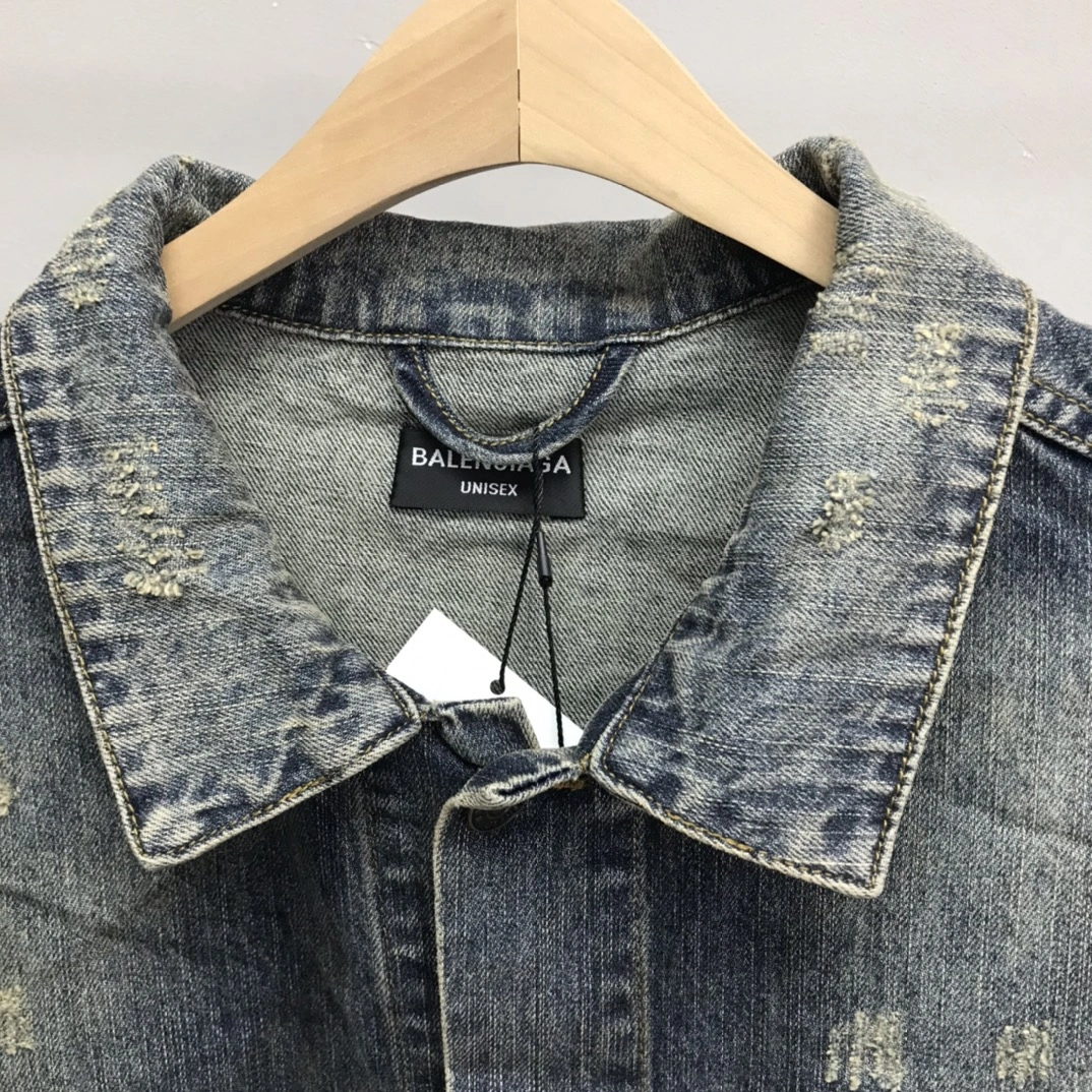 B*alenciaga Denim jacket Top Quality DSX 20230921- ModernLook 10907