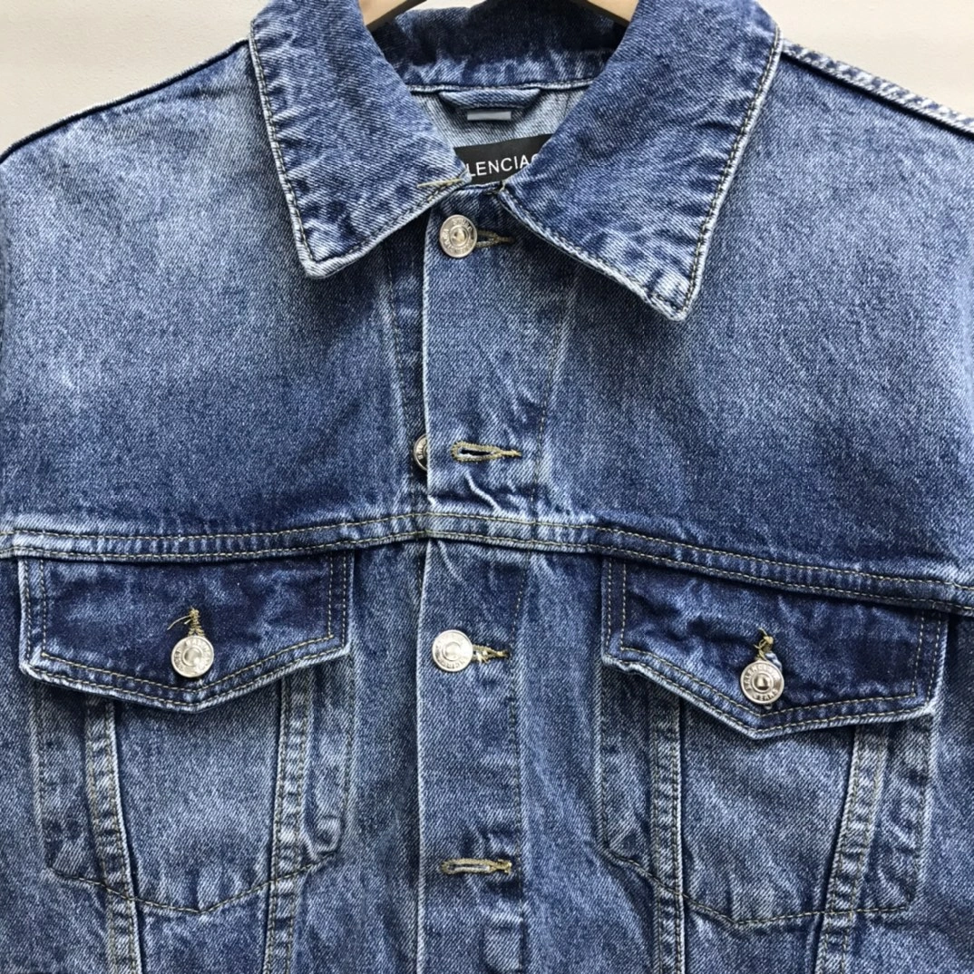 B*alenciaga Denim jacket Top Quality DSX 20230921- Thermal 10952