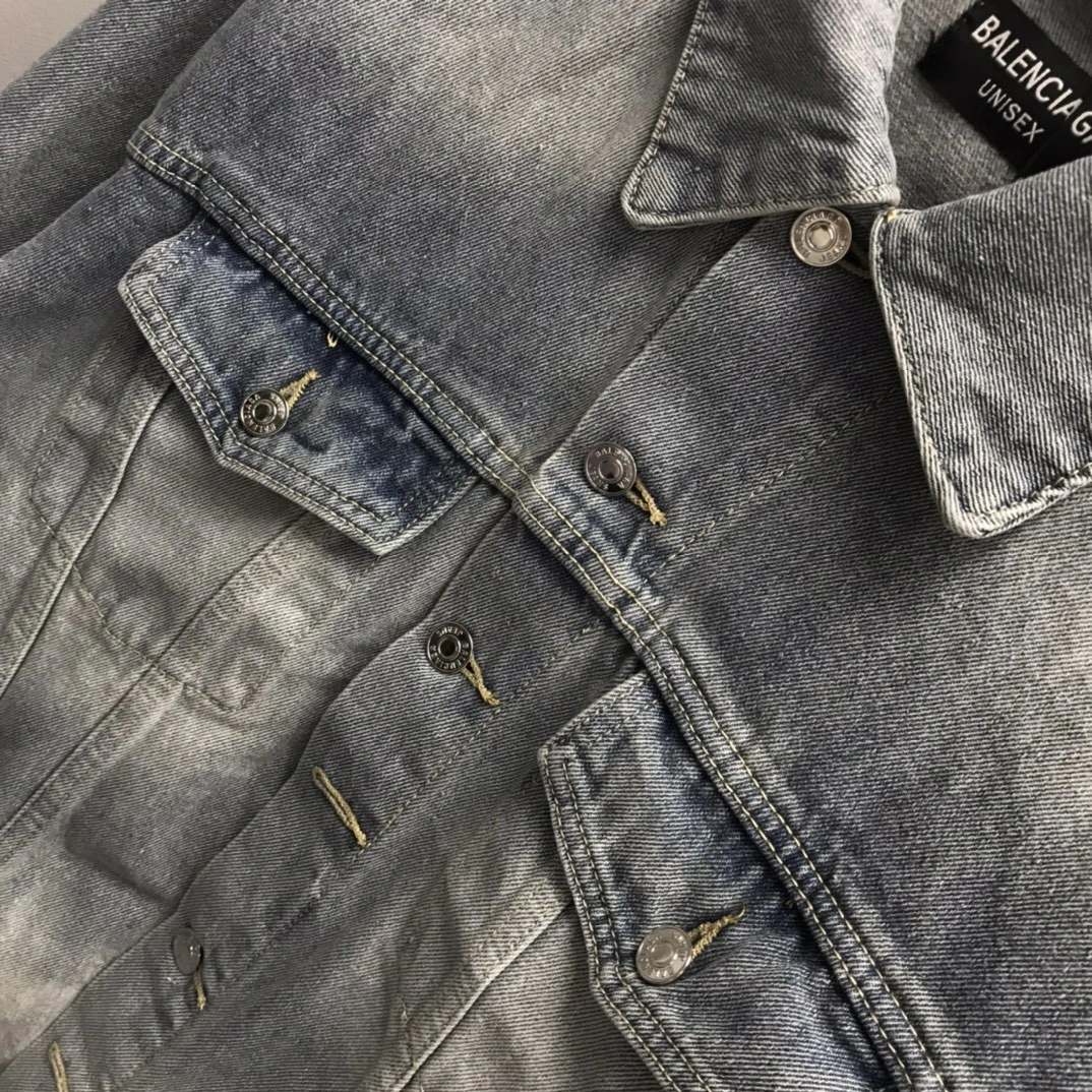 B*alenciaga Denim jacket Top Quality DSX 20230922- Classic 10882