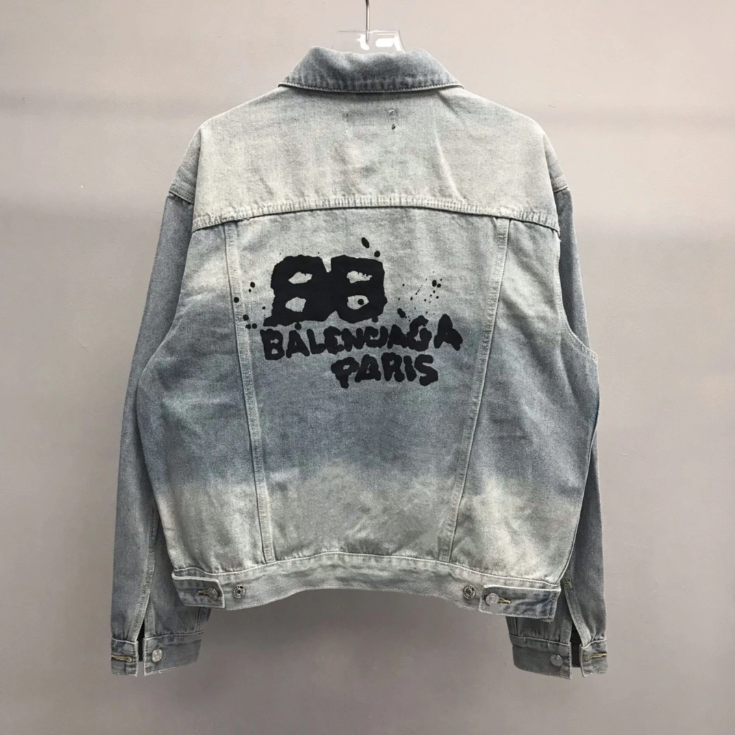 B*alenciaga Denim jacket Top Quality DSX 20230922- Classic 10882