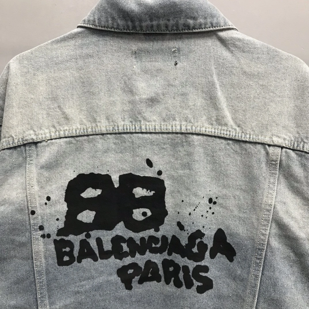 B*alenciaga Denim jacket Top Quality DSX 20230922- Classic 10882