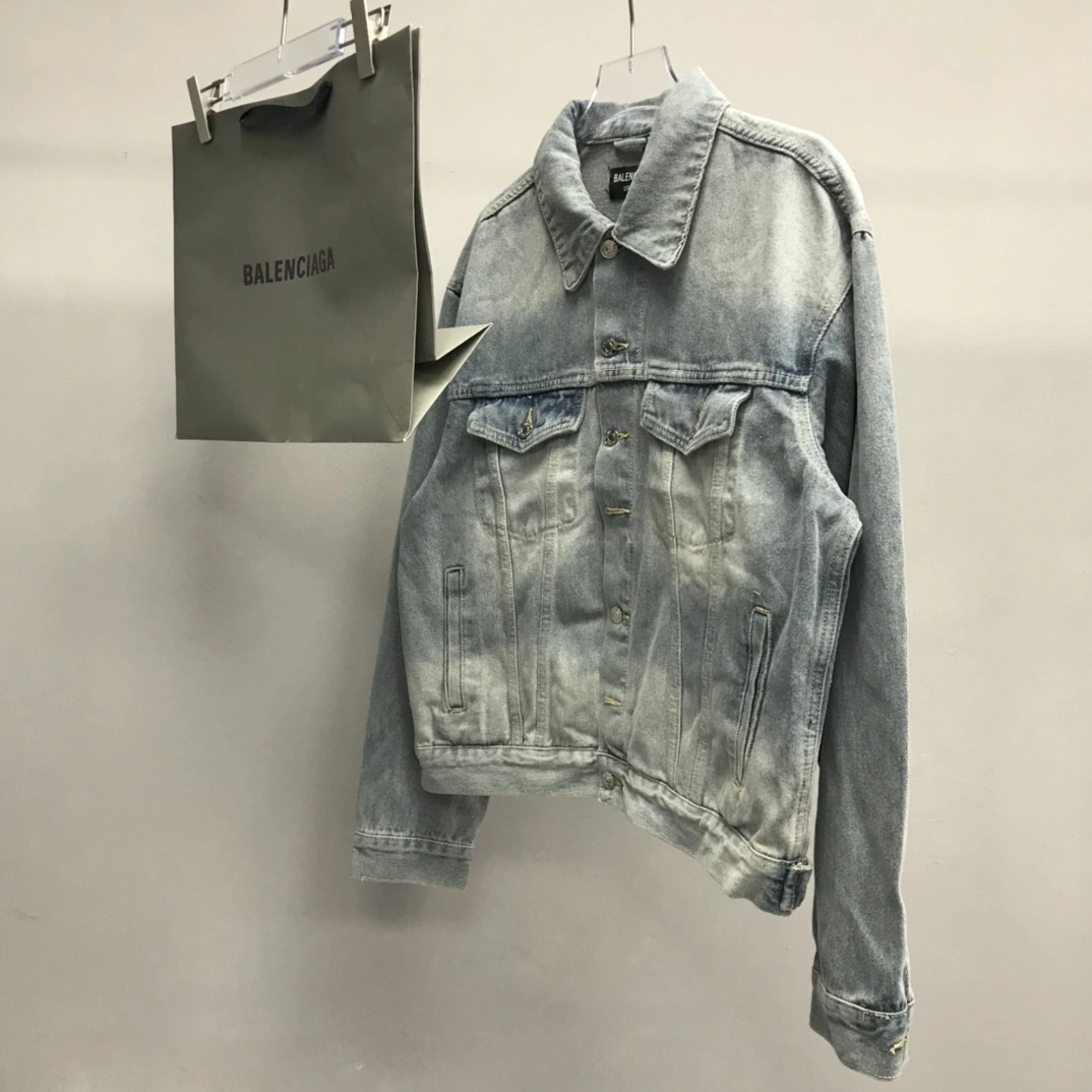 B*alenciaga Denim jacket Top Quality DSX 20230922- Classic 10882