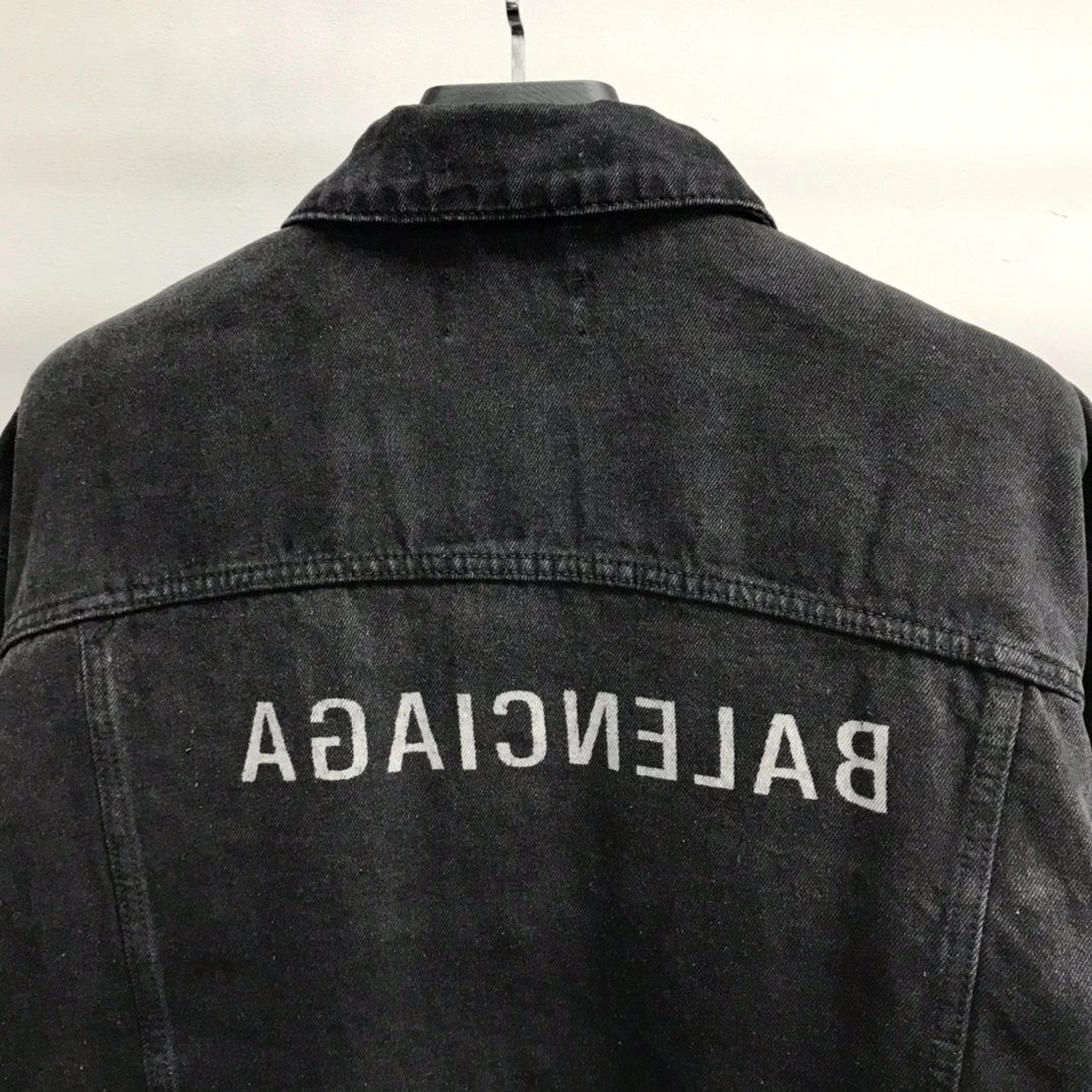 SmoothTexture B*alenciaga Denim jacket Top Quality DSX 20231009- 10700