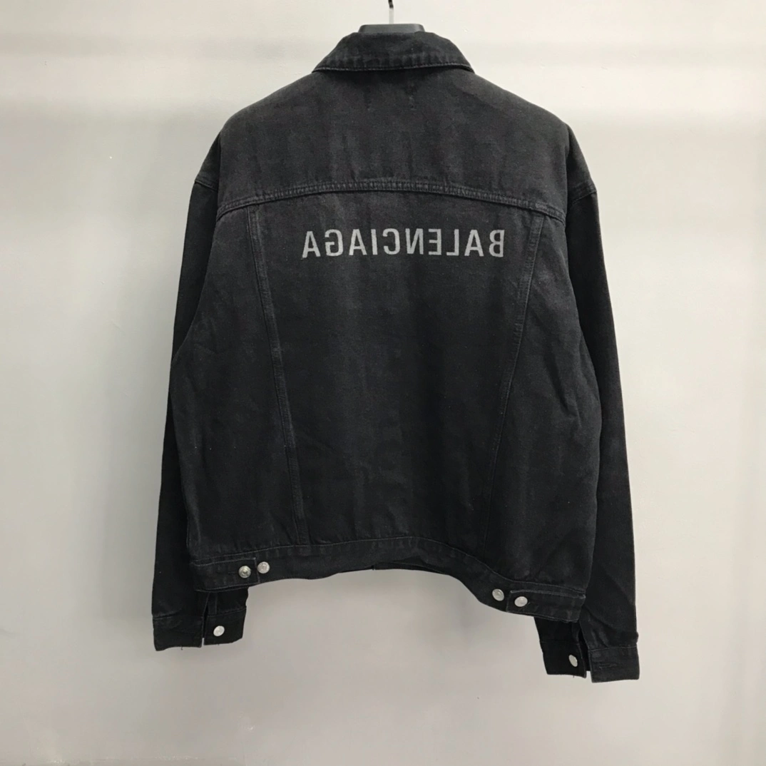 SmoothTexture B*alenciaga Denim jacket Top Quality DSX 20231009- 10700