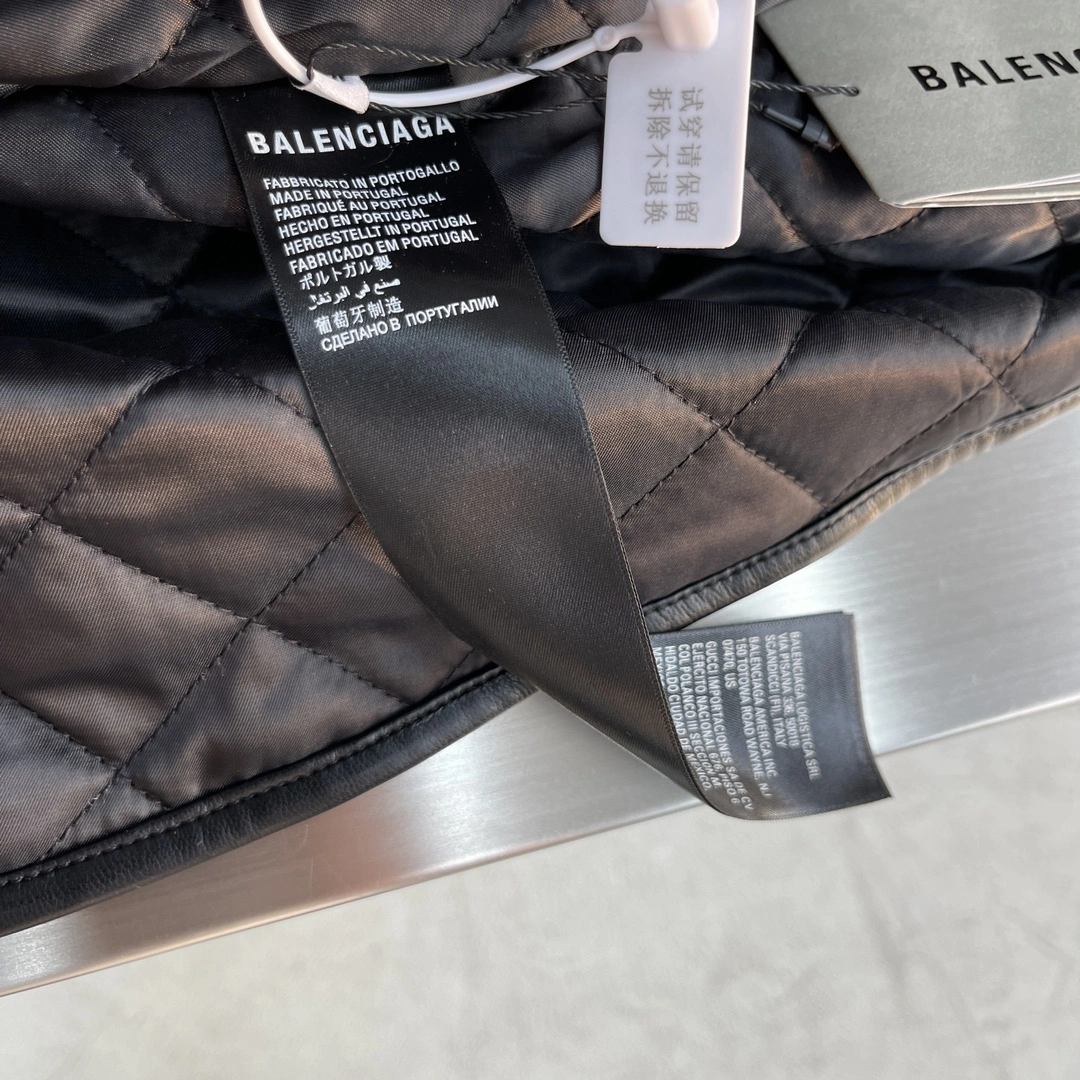 SunProtective B*alenciaga Leather Jacket Top Quality D17 20231107- 10594