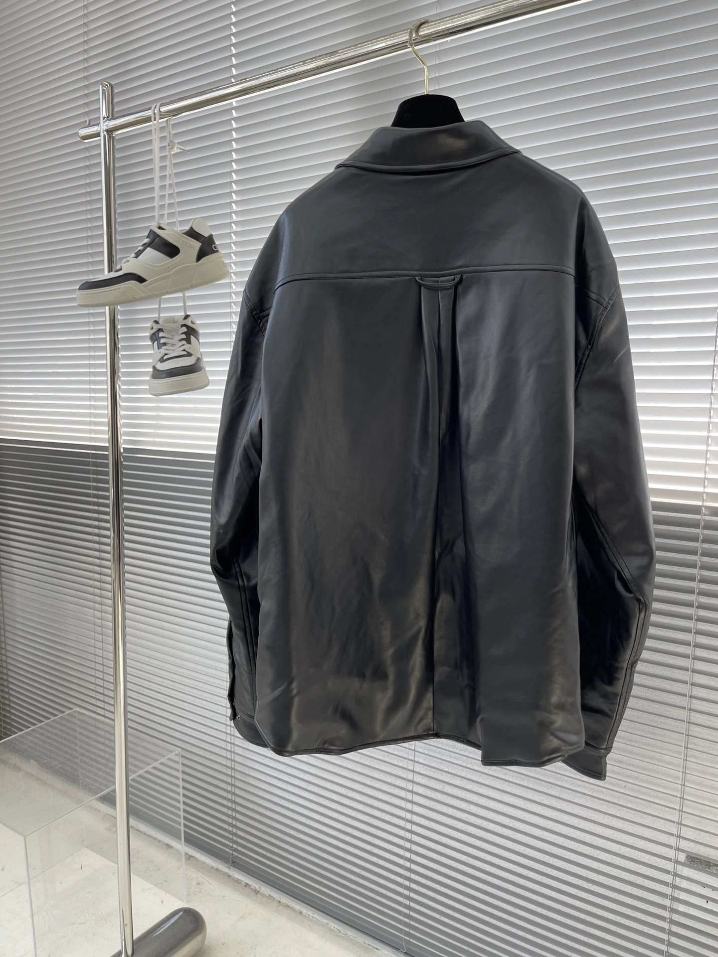 SunProtective B*alenciaga Leather Jacket Top Quality D17 20231107- 10594