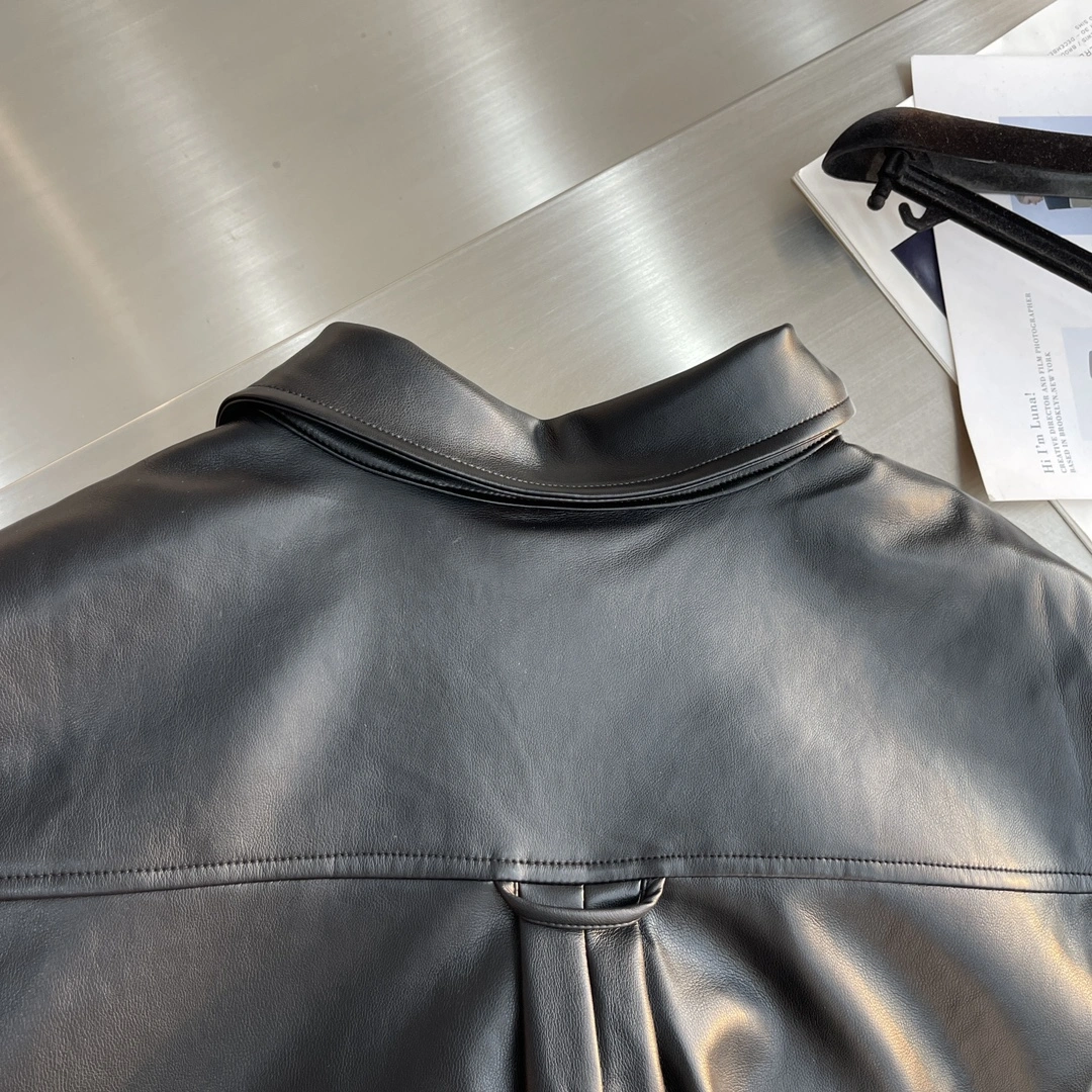 SunProtective B*alenciaga Leather Jacket Top Quality D17 20231107- 10594