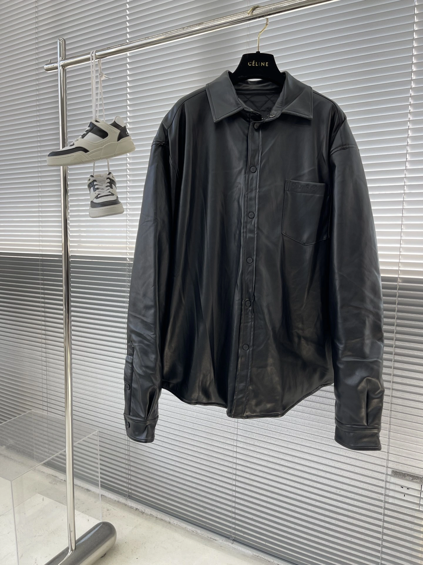 SunProtective B*alenciaga Leather Jacket Top Quality D17 20231107- 10594