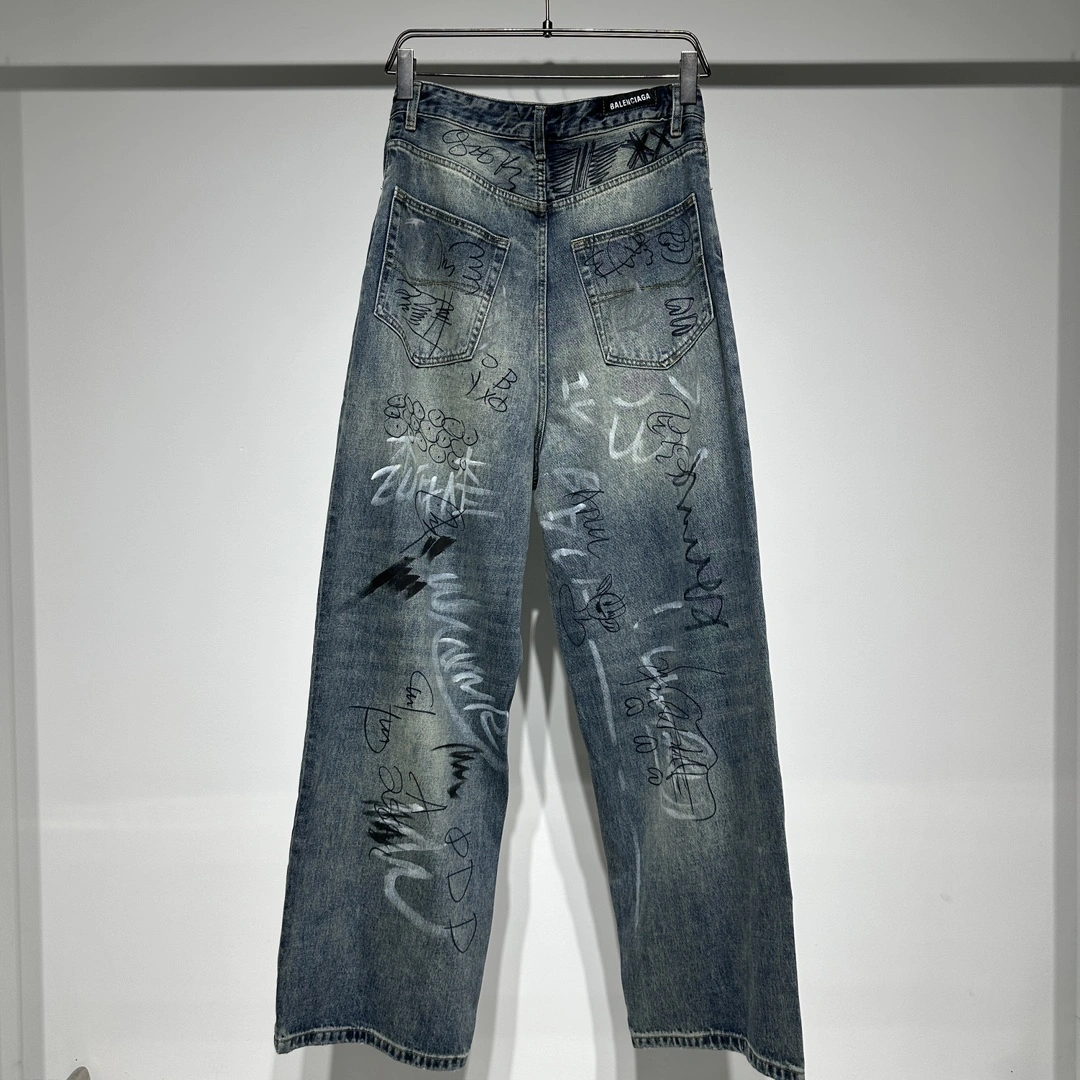 Stylish B*alenciaga Pants Top Quality D17 20240504- 10473