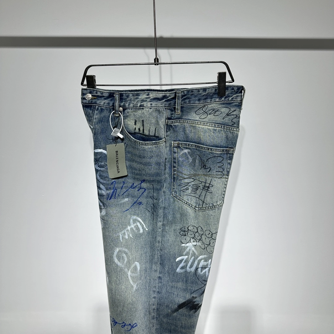 Stylish B*alenciaga Pants Top Quality D17 20240504- 10473