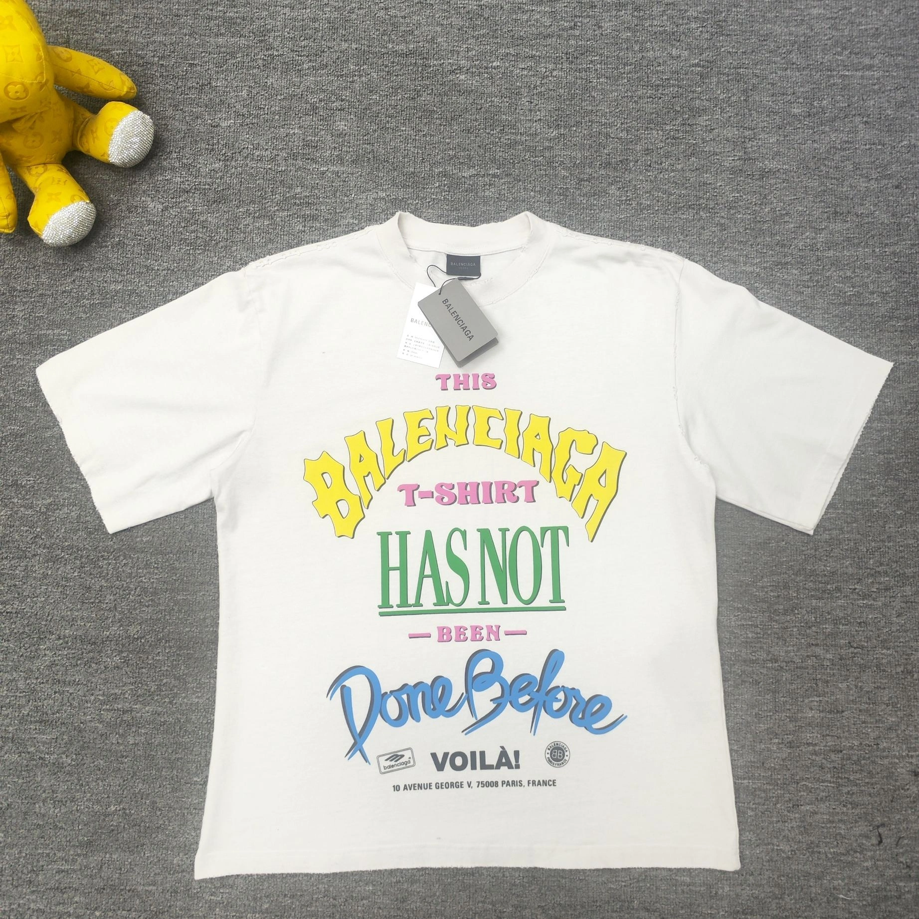 Colorful B*alenciaga T-Shirt Top Quality DSX 20240803- 10128