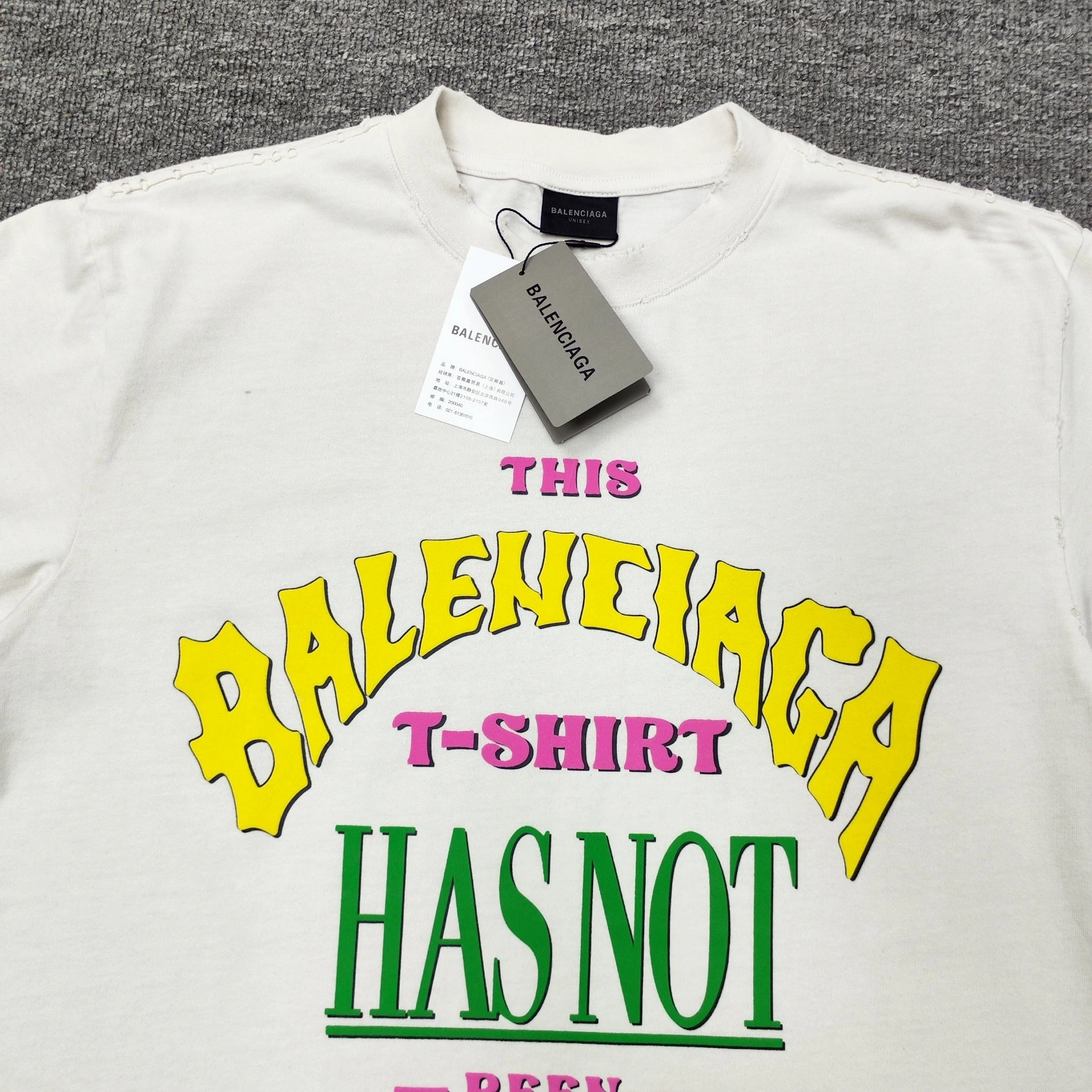 Colorful B*alenciaga T-Shirt Top Quality DSX 20240803- 10128