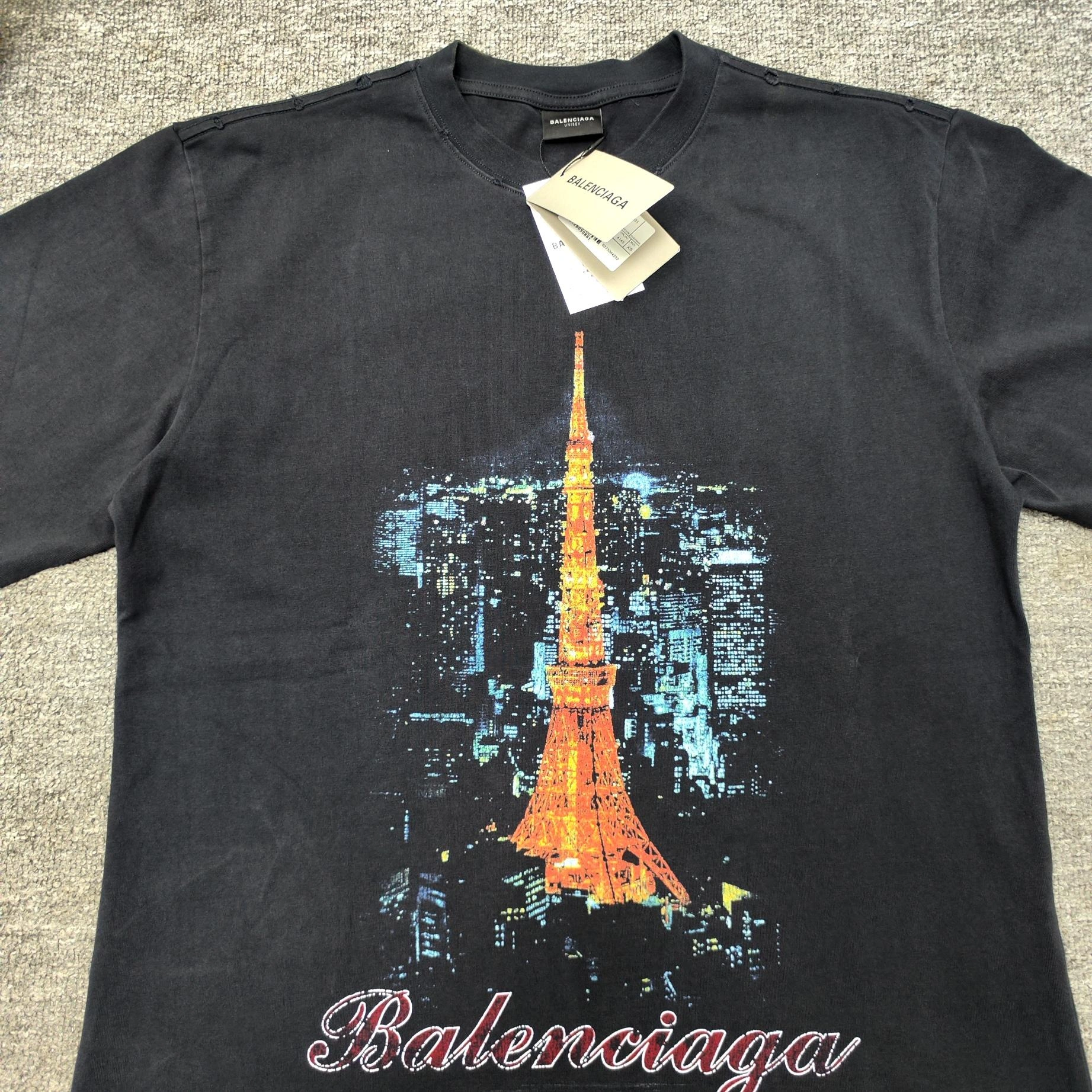 ZipUp B*alenciaga T-Shirt Top Quality SONE 20240803- 10119