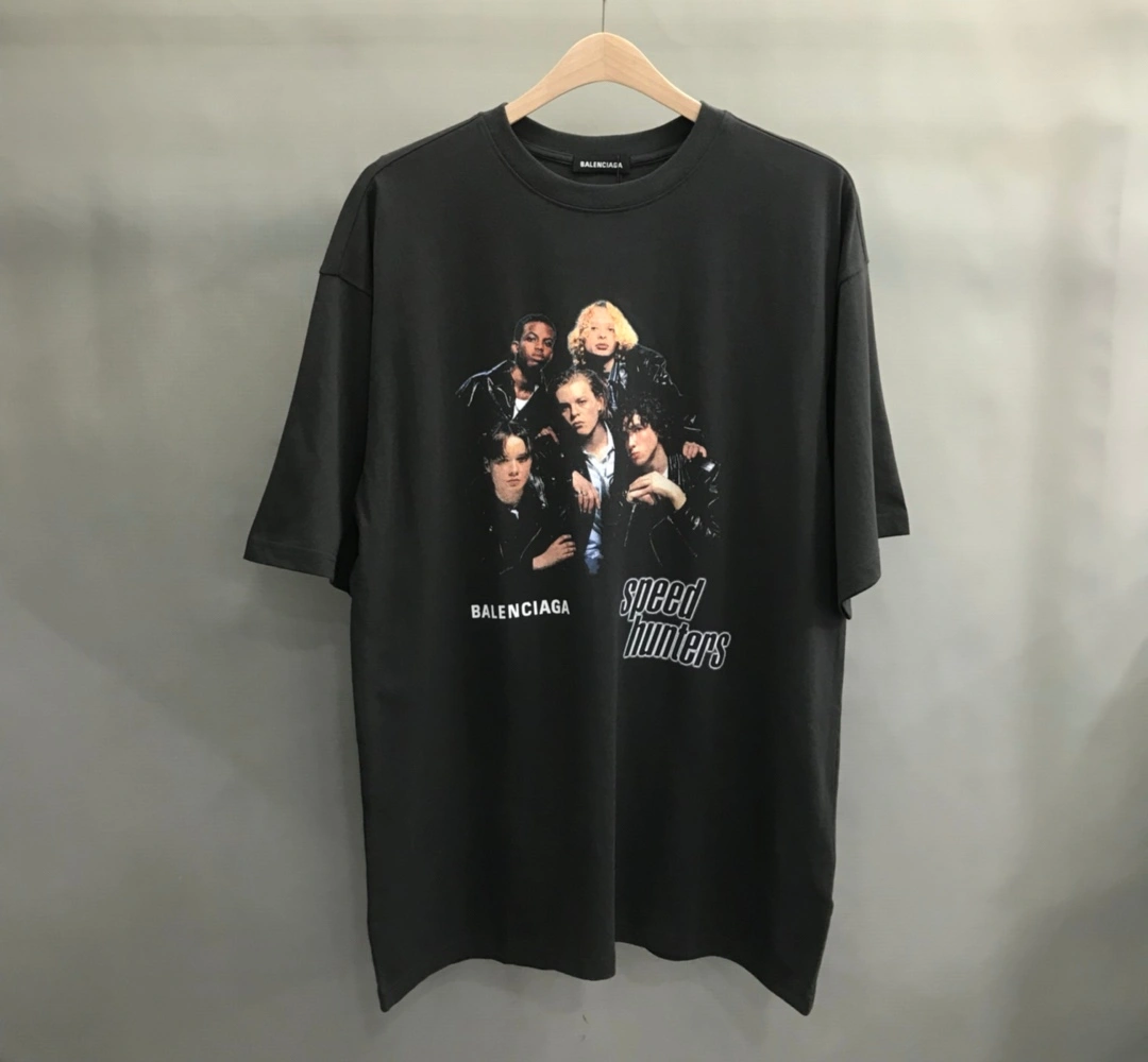 Stylish B*alenciaga T-shirt Top Quality DSX 20230616- 11252