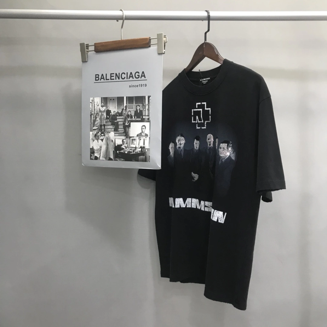 B*alenciaga T-shirt Top Quality DSX 20230616- Packable 11249
