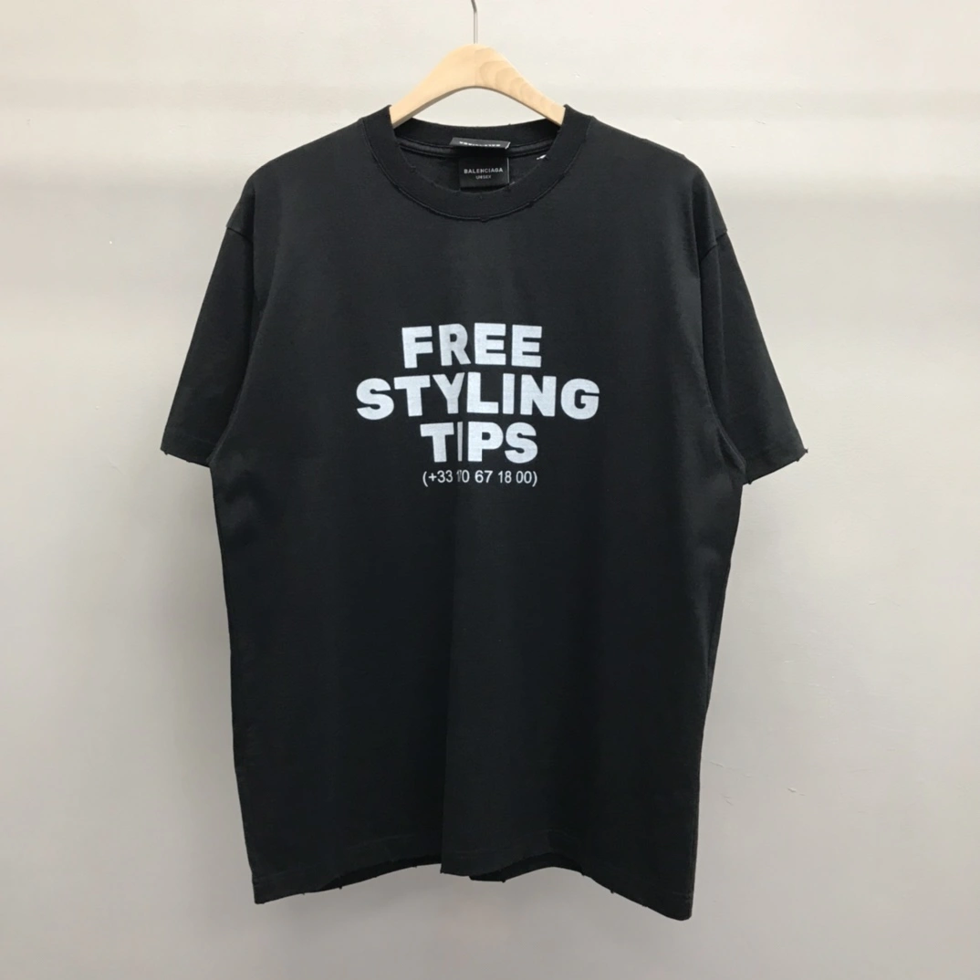 B*alenciaga T-shirt Top Quality DSX 20230619- WrinkleFree 11197