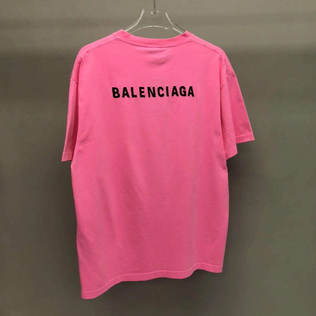 Sleek B*alenciaga T-shirt Top Quality DSX 20230921- 11008