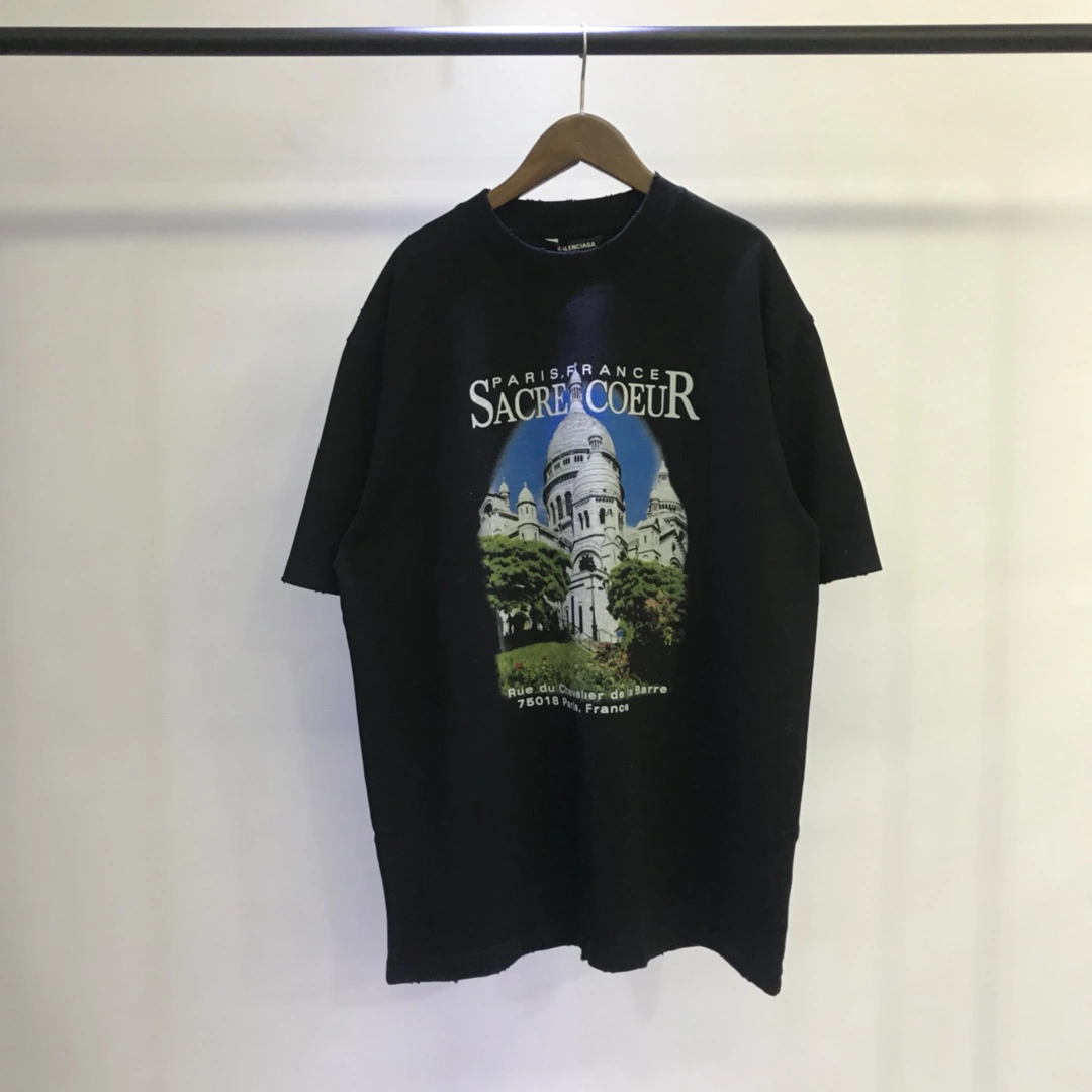 B*alenciaga T-shirt Top Quality DSX 20230922- SmoothTexture 10757
