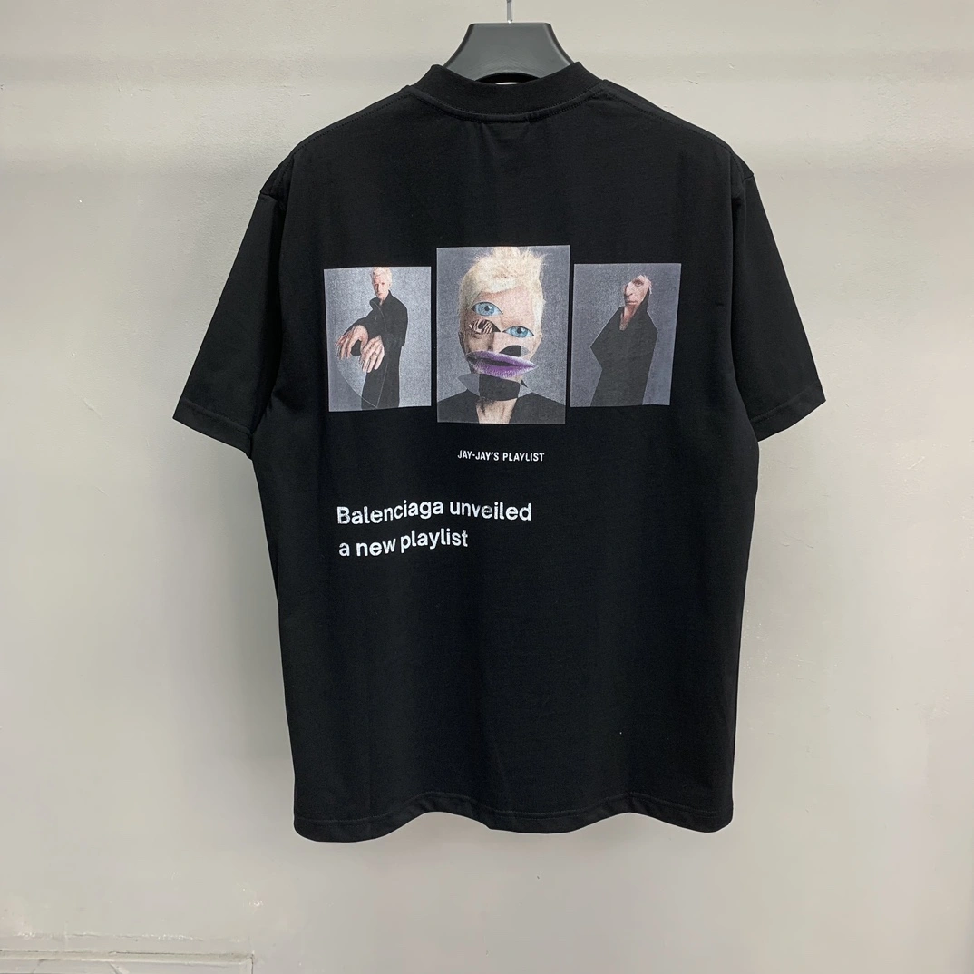 B*alenciaga T-shirt Top Quality KOF 20250419- SmoothTexture 9883