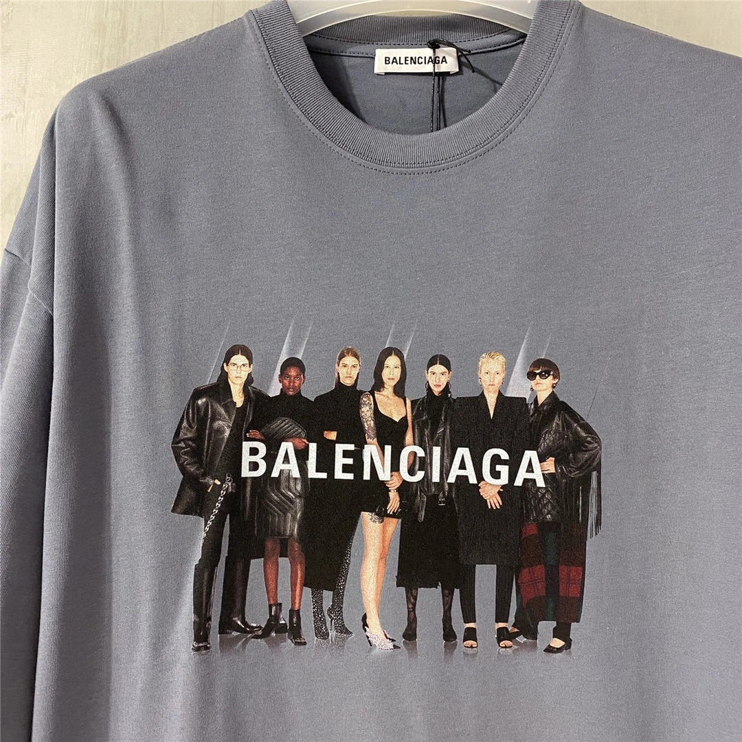 B*alenciaga T-shirt Top Quality WM 20240530- WrinkleFree 10237