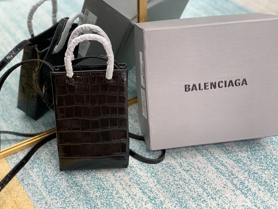 B*alenciaga Top Bag 18*4.5*12cm Thermal 9086