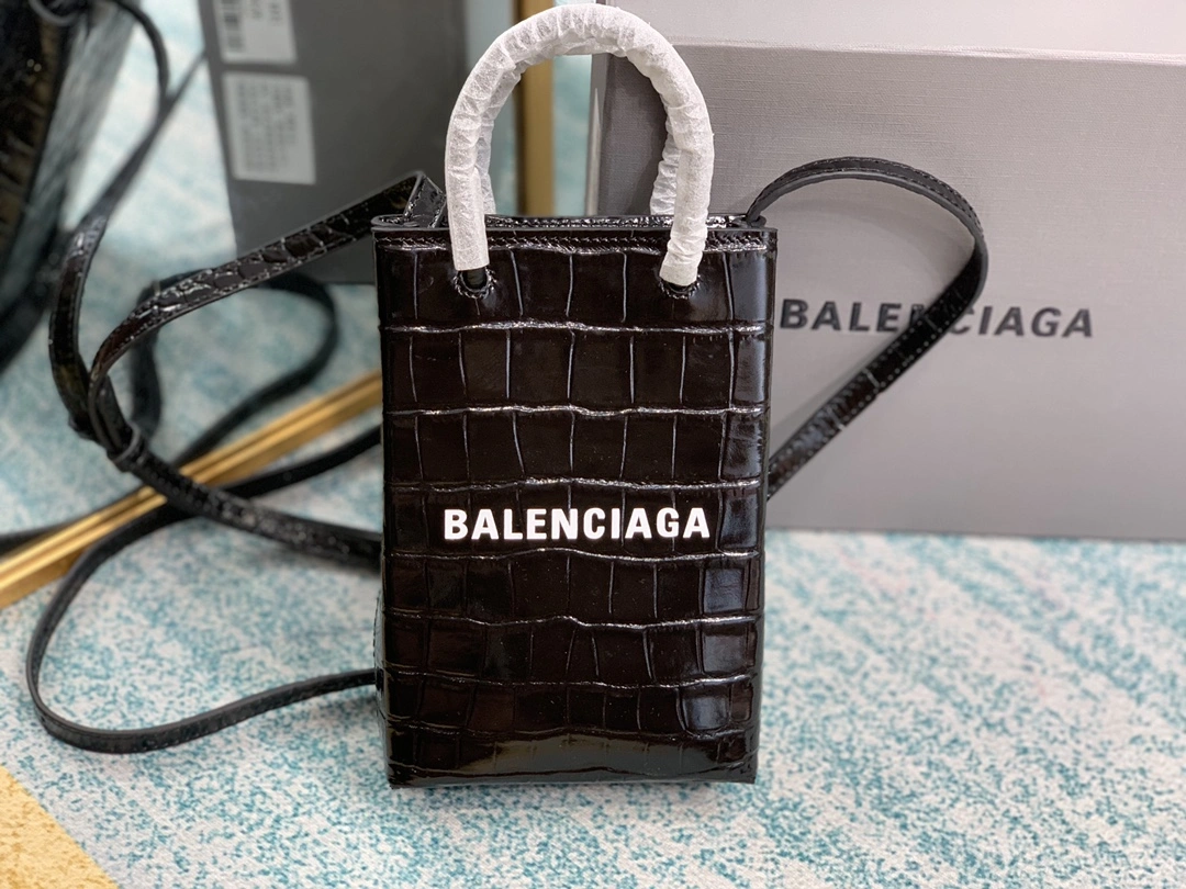 B*alenciaga Top Bag 18*4.5*12cm Thermal 9086