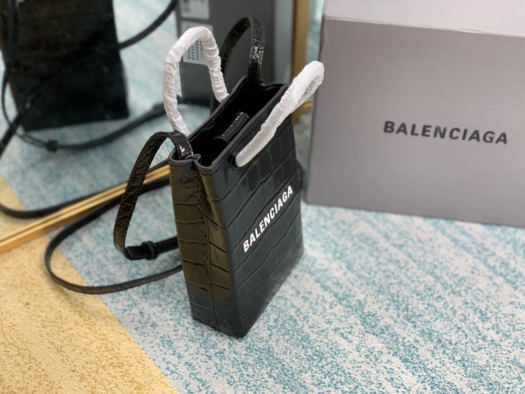 B*alenciaga Top Bag 18*4.5*12cm Thermal 9086