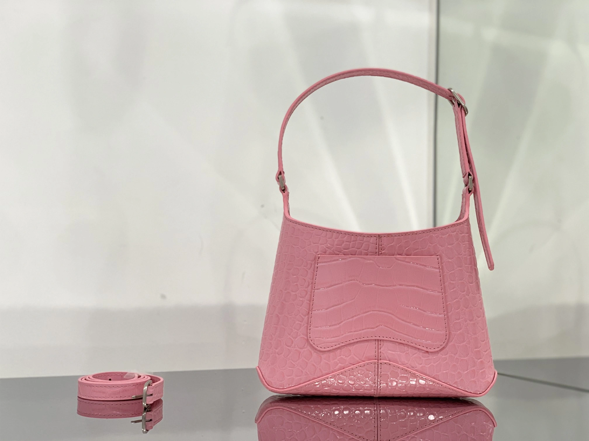 B*alenciaga Top Bag 19.8*18.8*4.8cm OdorResistant 9200