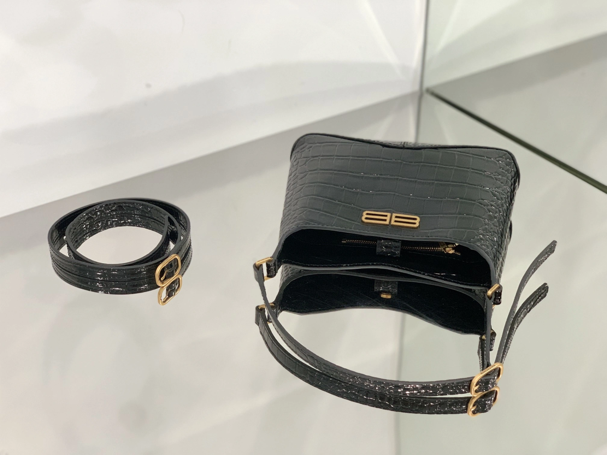 B*alenciaga Top Bag 19.8*18.8*4.8cm DailyWear 9193