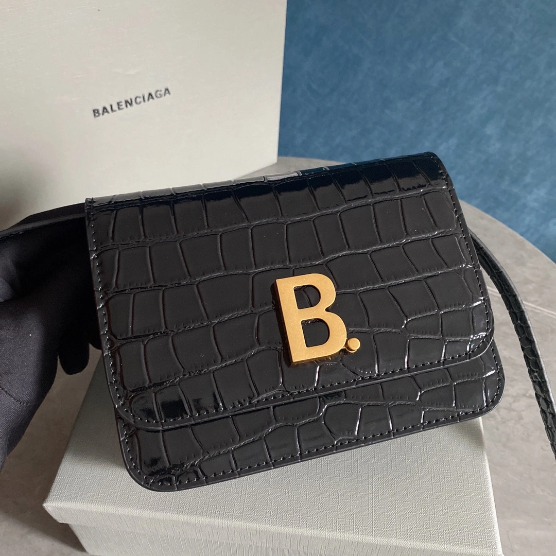 B*alenciaga Top Bag 19*14*7cm Flexible 9171
