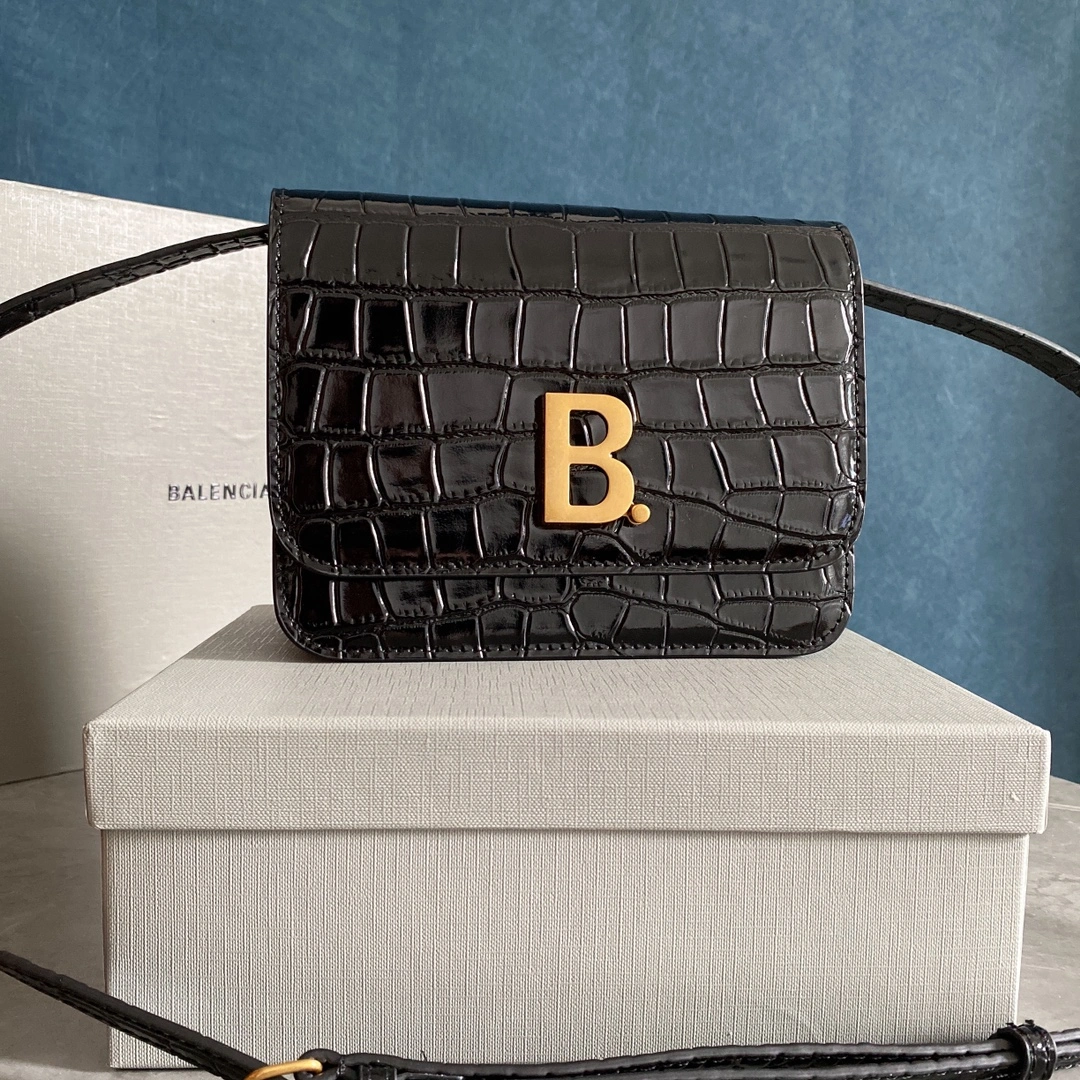B*alenciaga Top Bag 19*14*7cm Flexible 9171