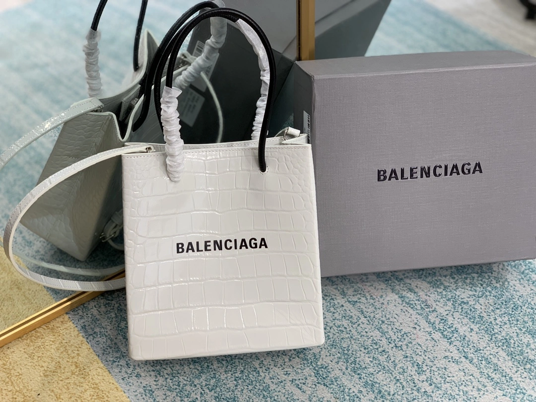B*alenciaga Top Bag 19*20*9cm Trendsetting 9079