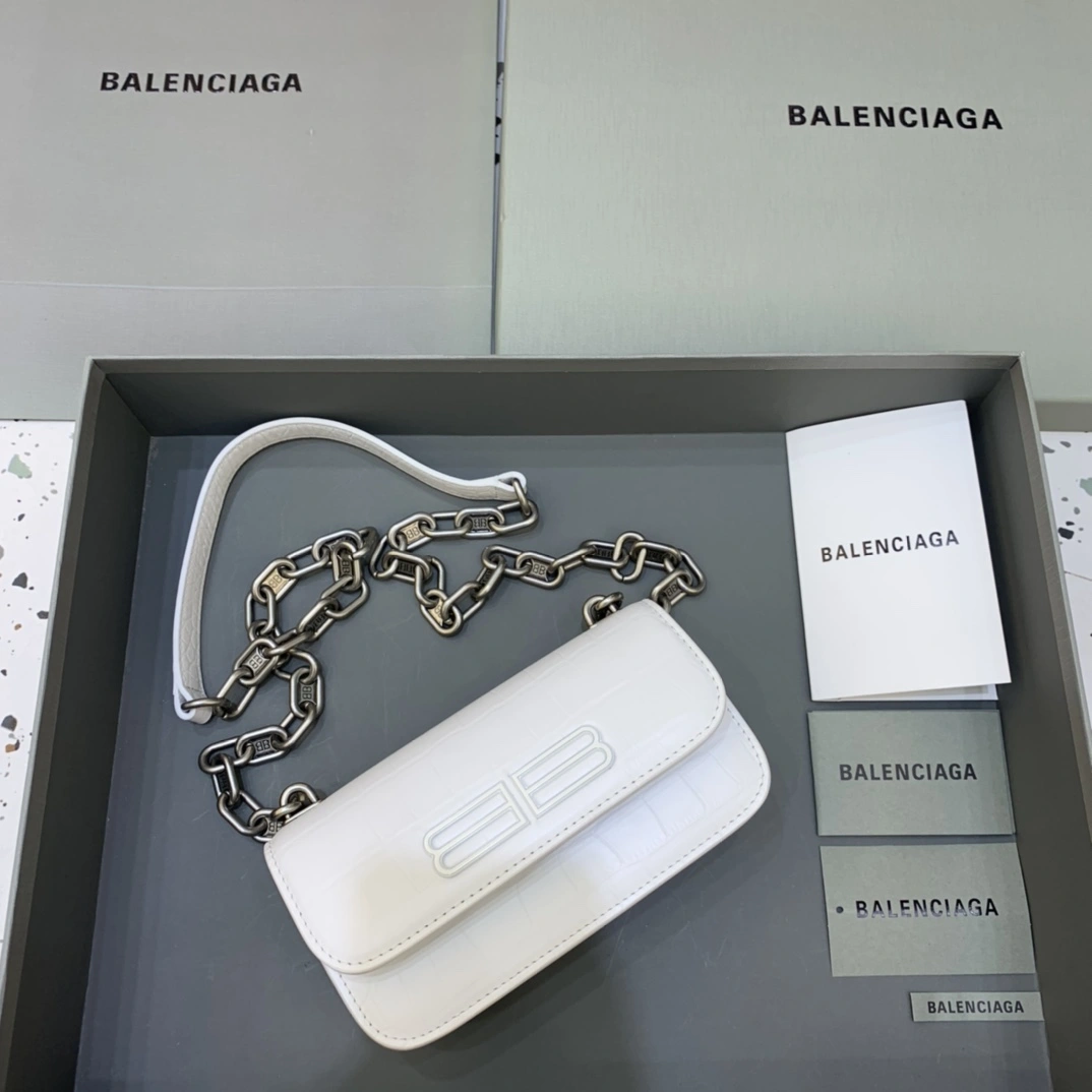 B*alenciaga Top Bag 19*5.5*10cm SmoothTexture 9163