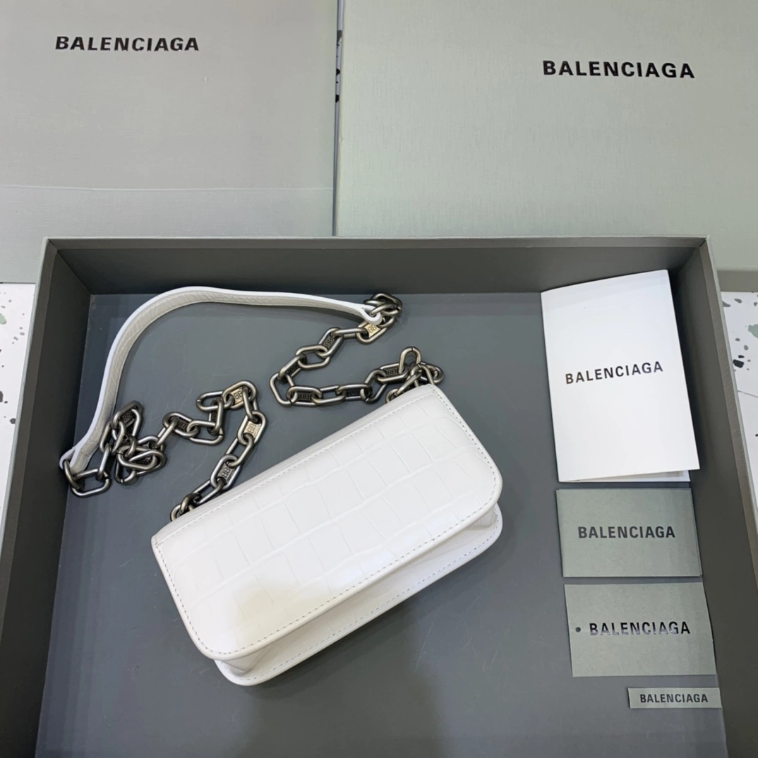 B*alenciaga Top Bag 19*5.5*10cm SmoothTexture 9163