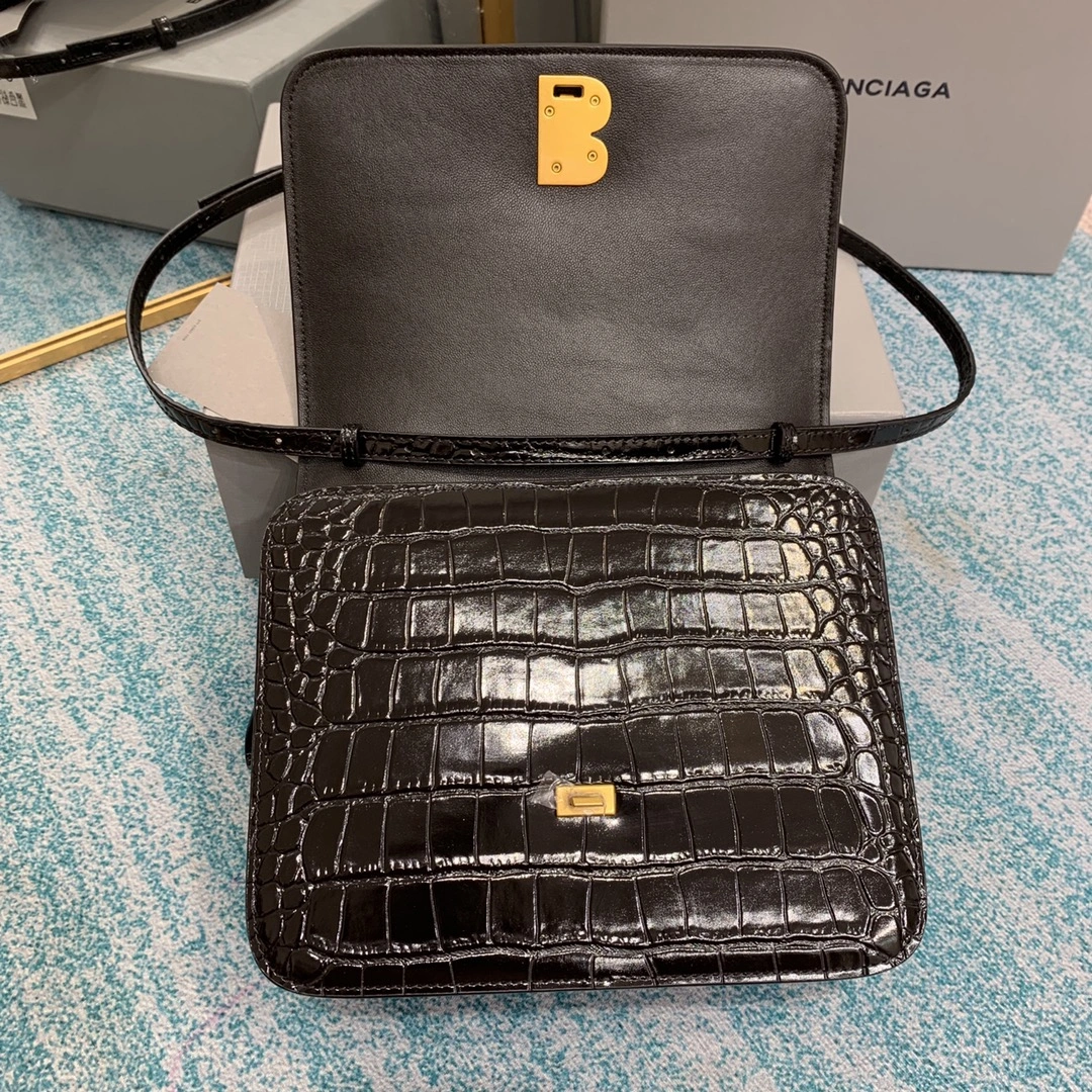 B*alenciaga Top Bag 22*10*17cm Bright 9108