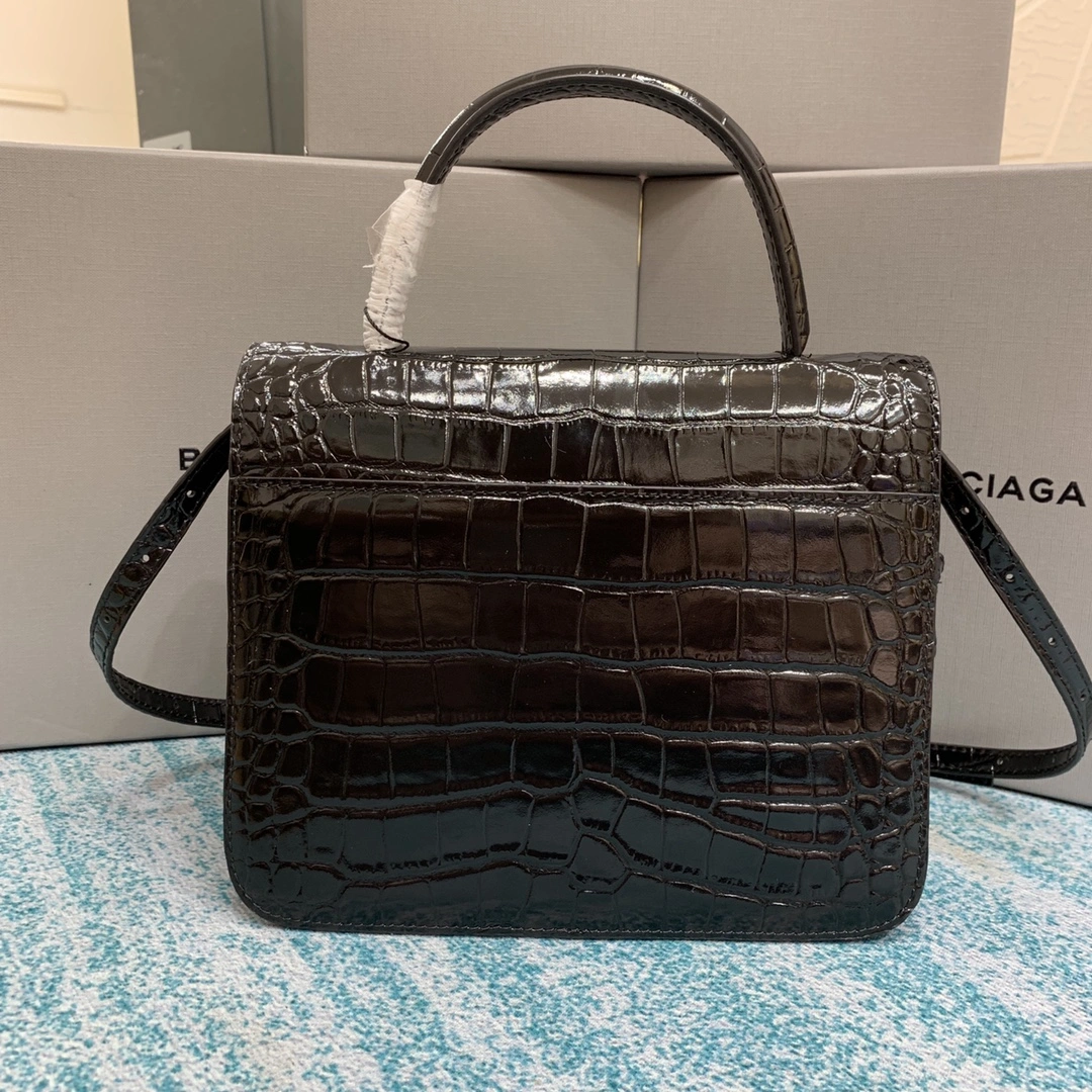 B*alenciaga Top Bag 22*10*17cm Bright 9108