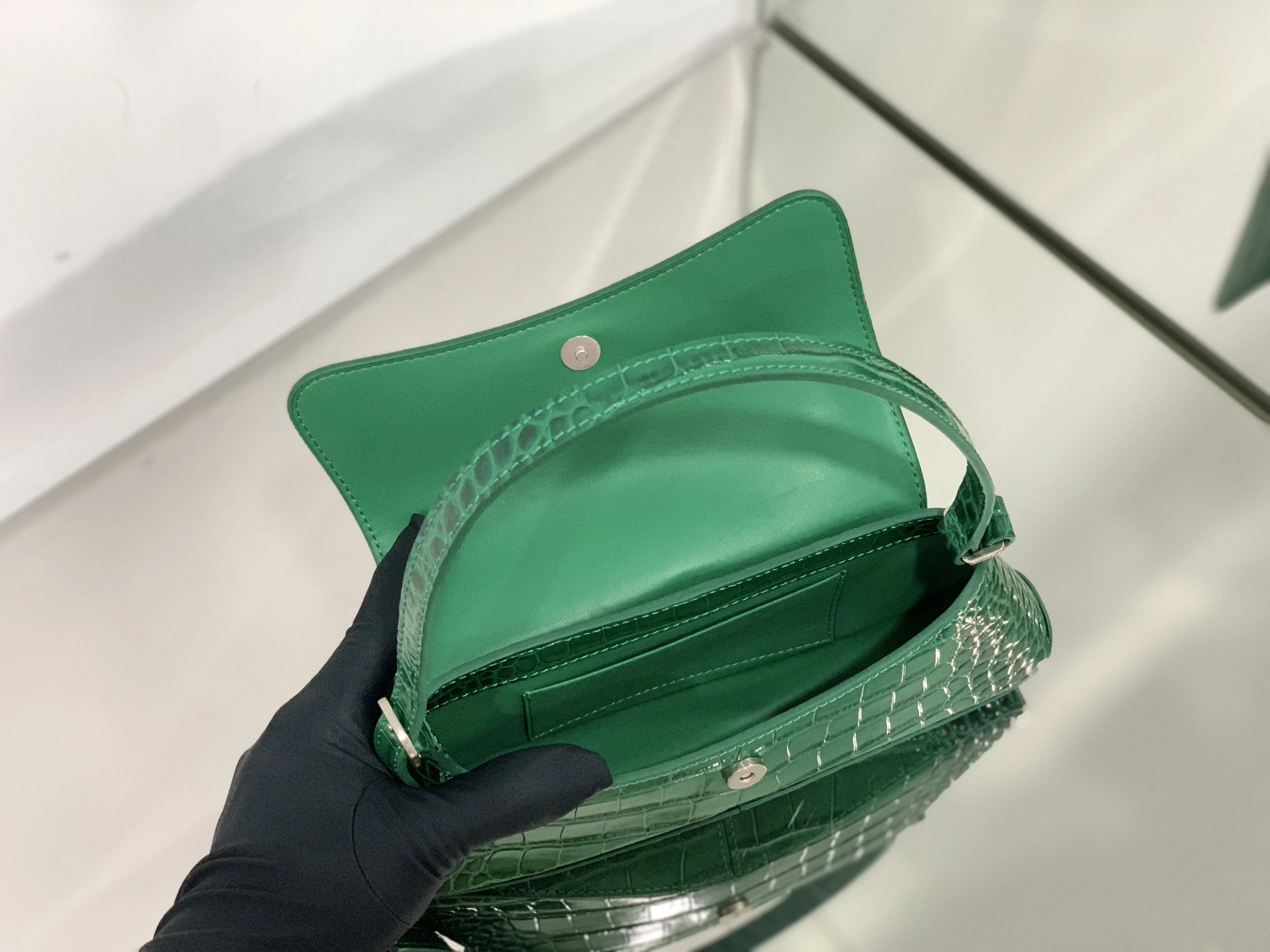 WaterResistant B*alenciaga Top Bag 27*15.5*4.8cm 9192