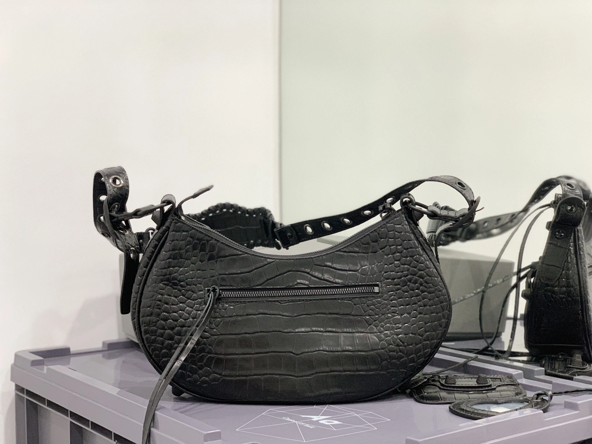 B*alenciaga Top Bag 33*16*8.4cm Comfortable 9176
