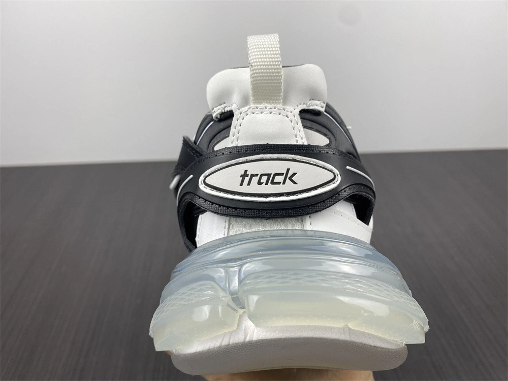 Unique B*alenciaga Track Clear Sole White Black 647741W3BZ 4599