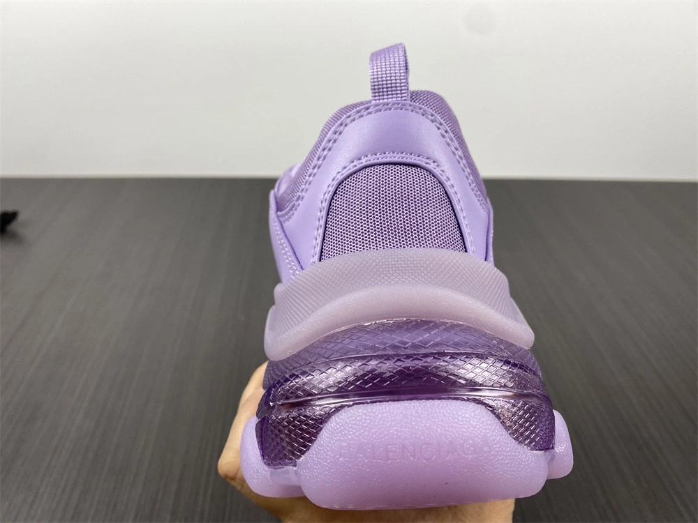B*alenciaga Triple S Clear Sole Purple 544351W2GA Sporty 4596